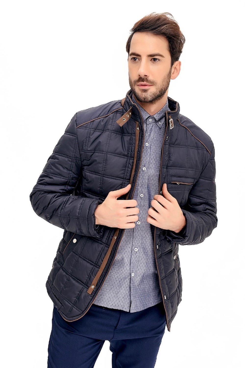 M8640 DEWBERRY MEN&#039;S COAT-NAVY BLUE