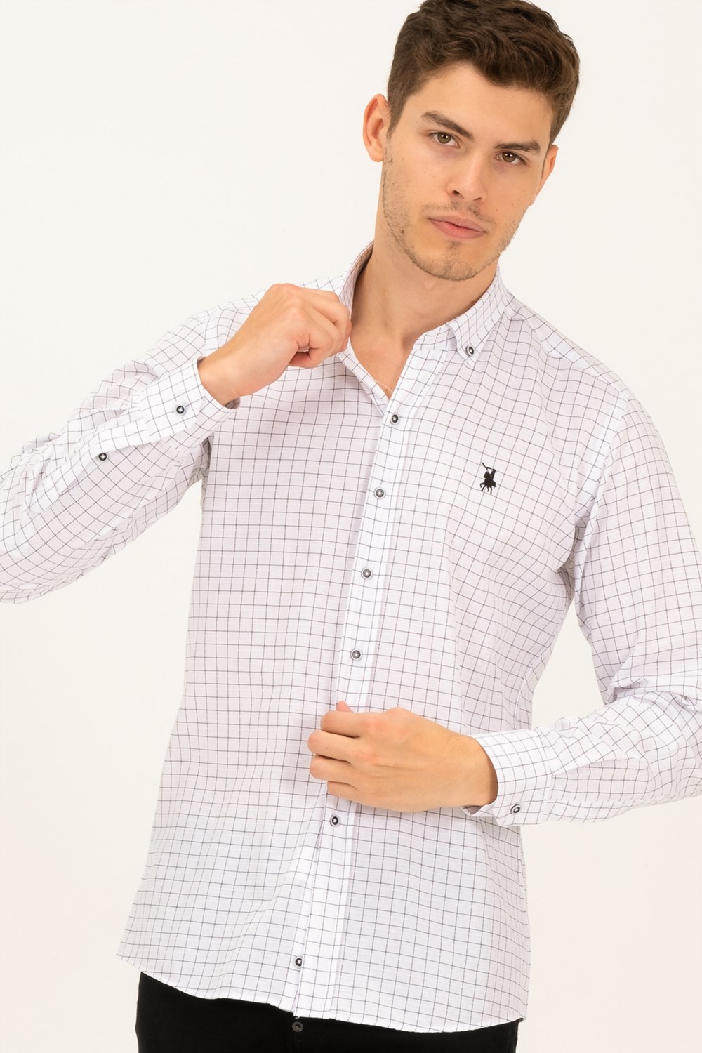 Camasa barbati, dewberry Patterned