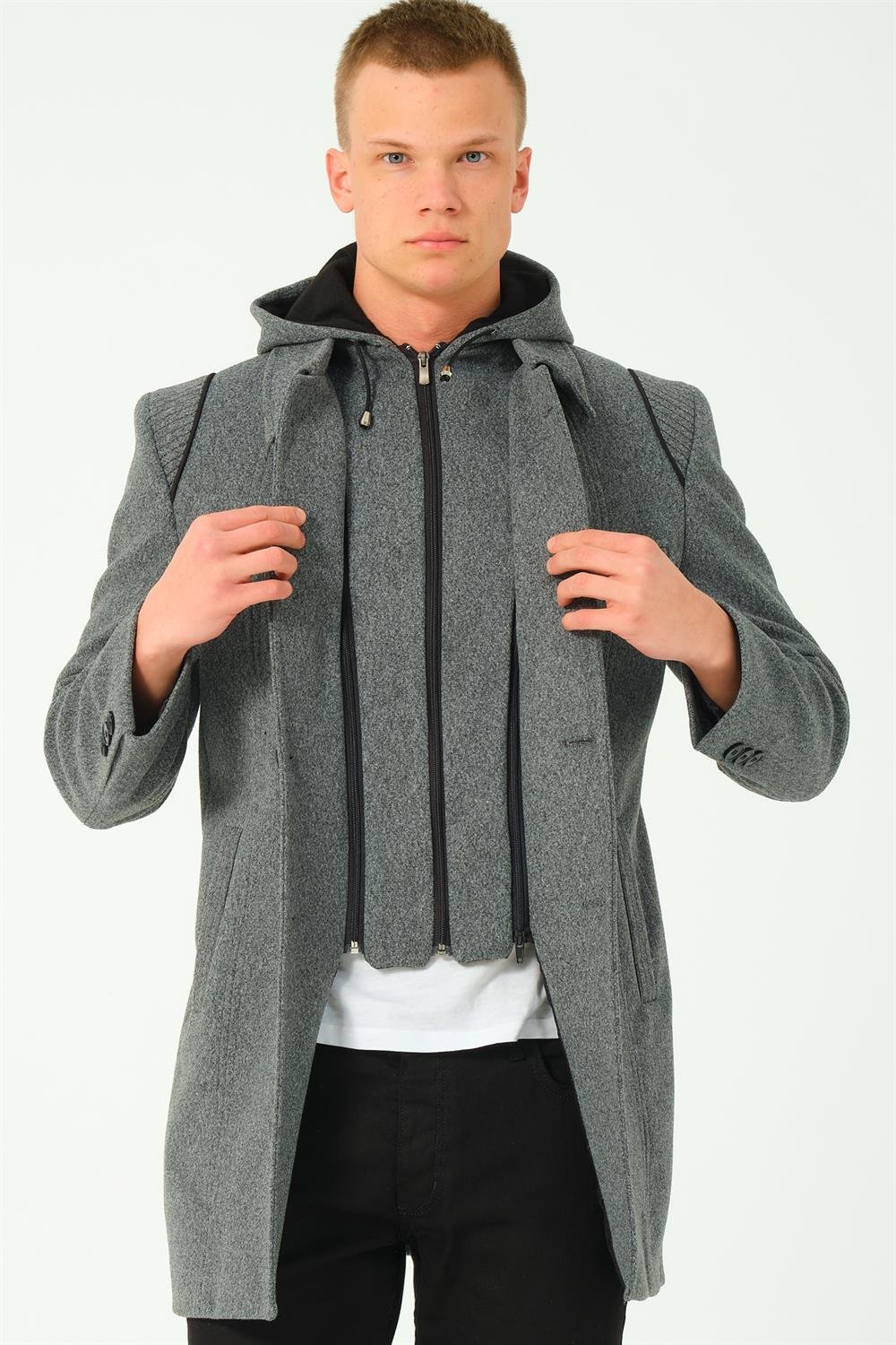 PLT8335 DEWBERRY MEN'S COAT-DARK GREY-2