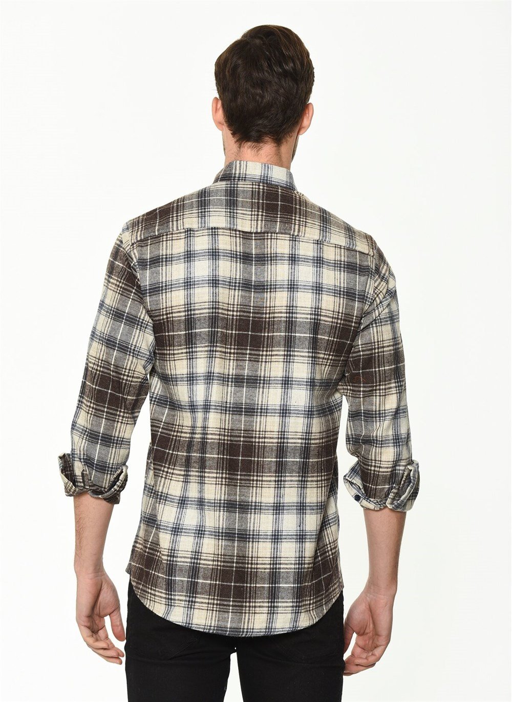 G702 DEWBERRY MEN'S SHIRT-COFFEE