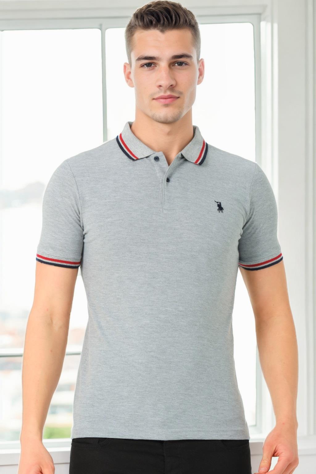 T9594 DEWBERRY MEN'S T-SHIRT-GREY