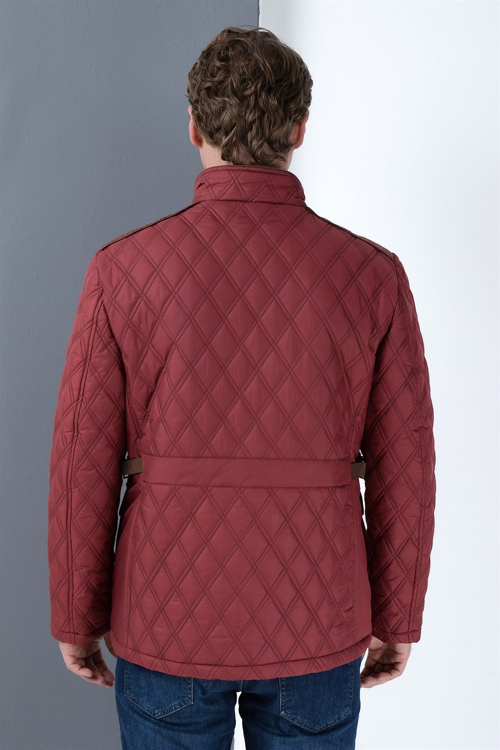 K8613 DEWBERRY COAT-BURGUNDY
