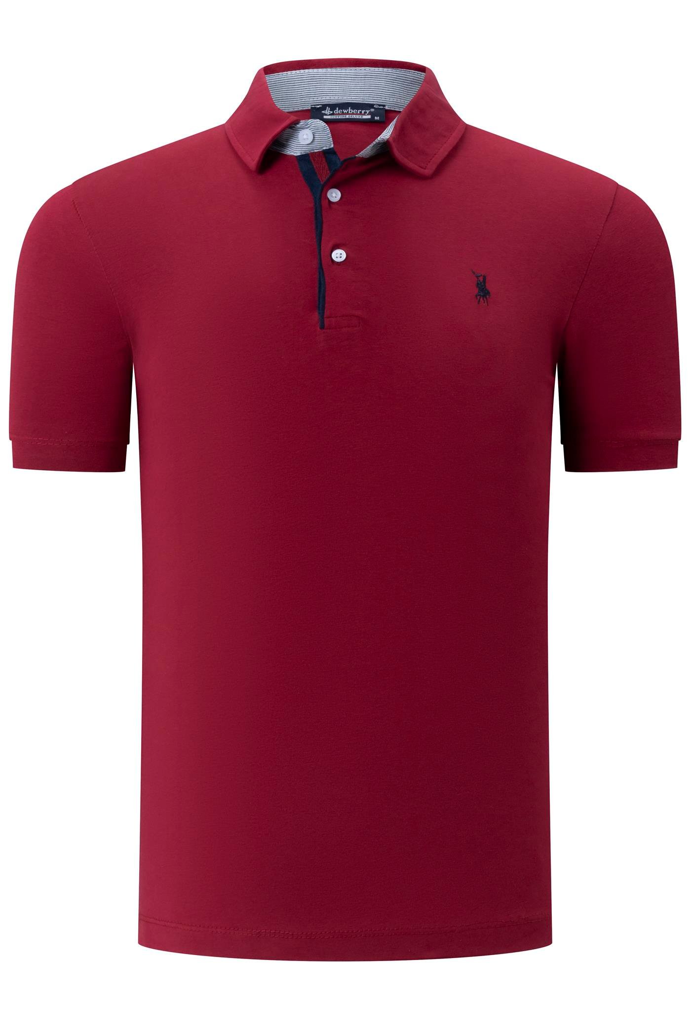T9582 DEWBERRY MEN'S T-SHIRT-BURGUNDY