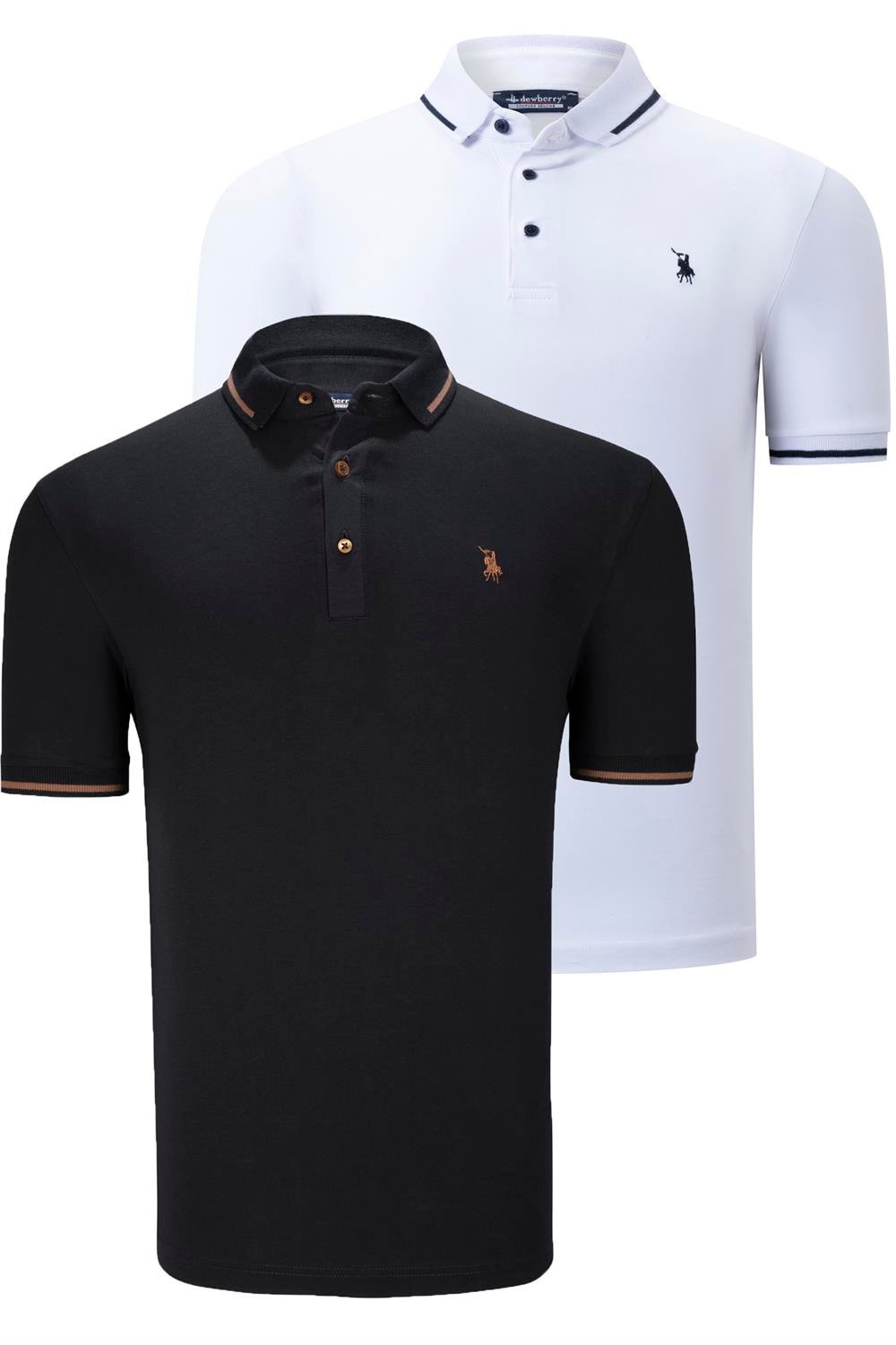 Tricou polo de barbati, dewberry