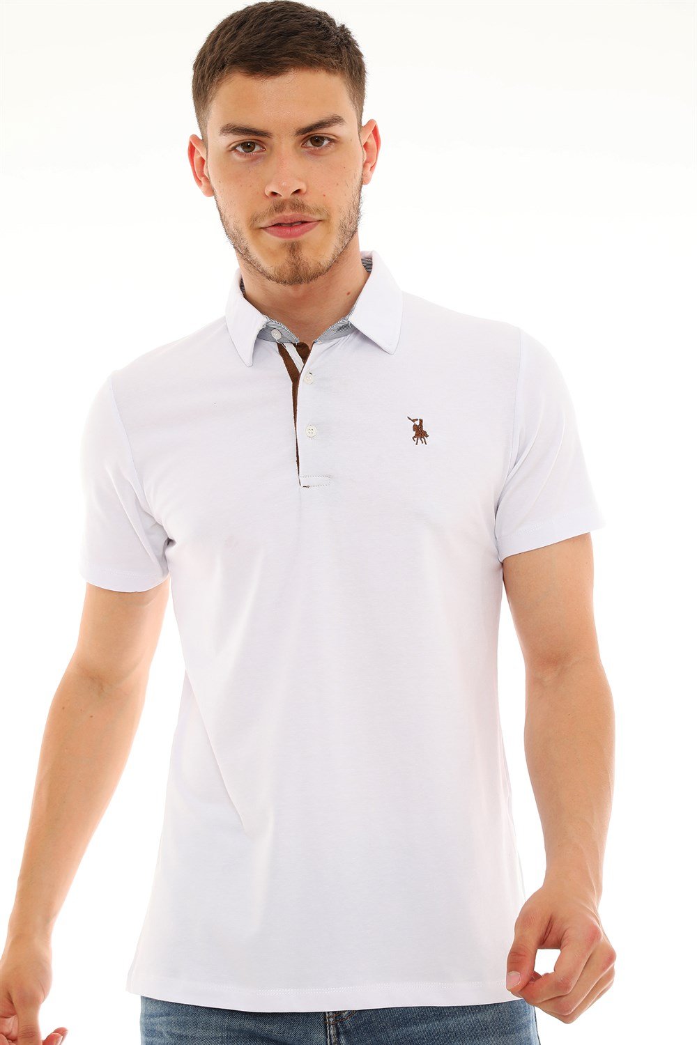 Tricou polo de barbati, dewberry
