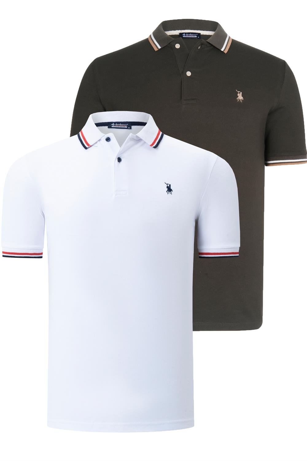 Tricou polo de barbati, dewberry