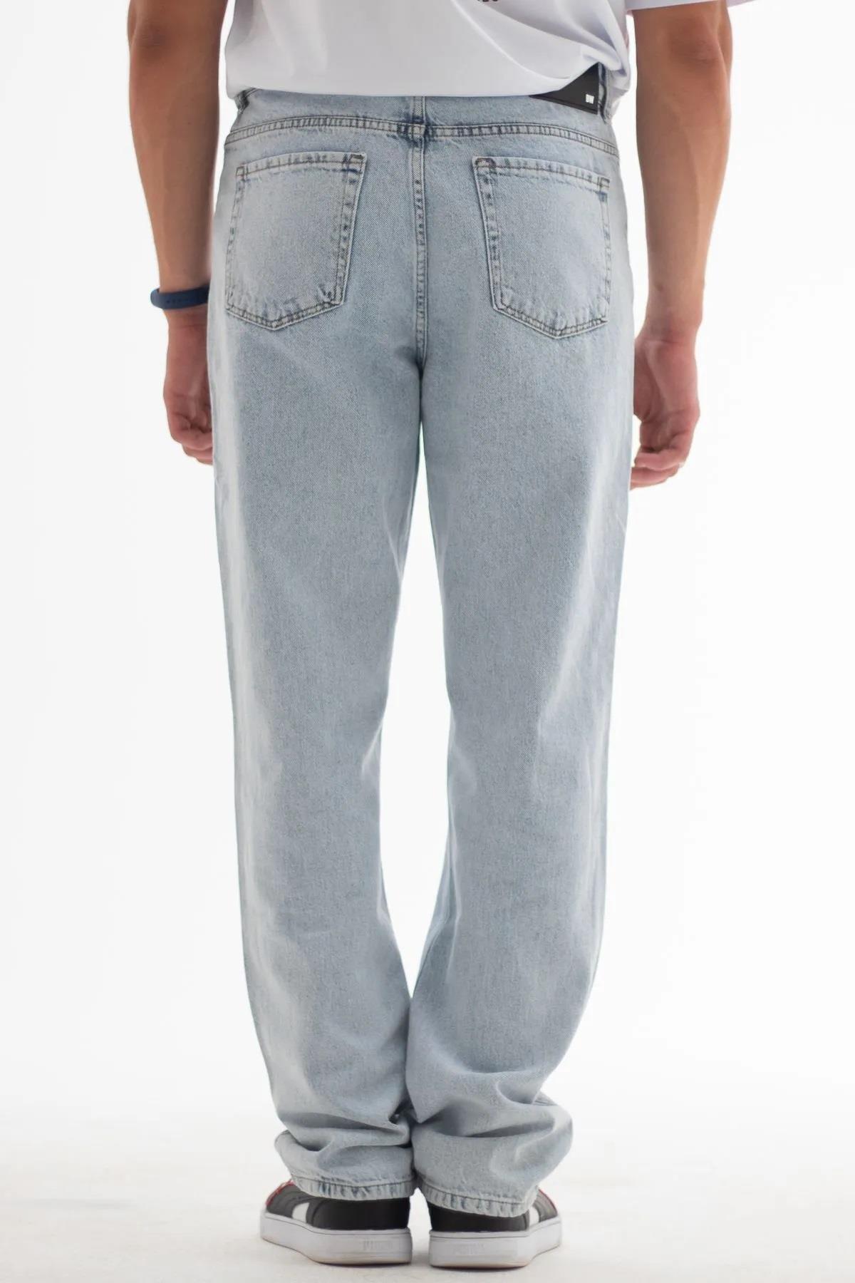 52334 Dewberry Baggy Fit Relaxed Cut Hlt Loose Mens Jeans-ICE BLUE