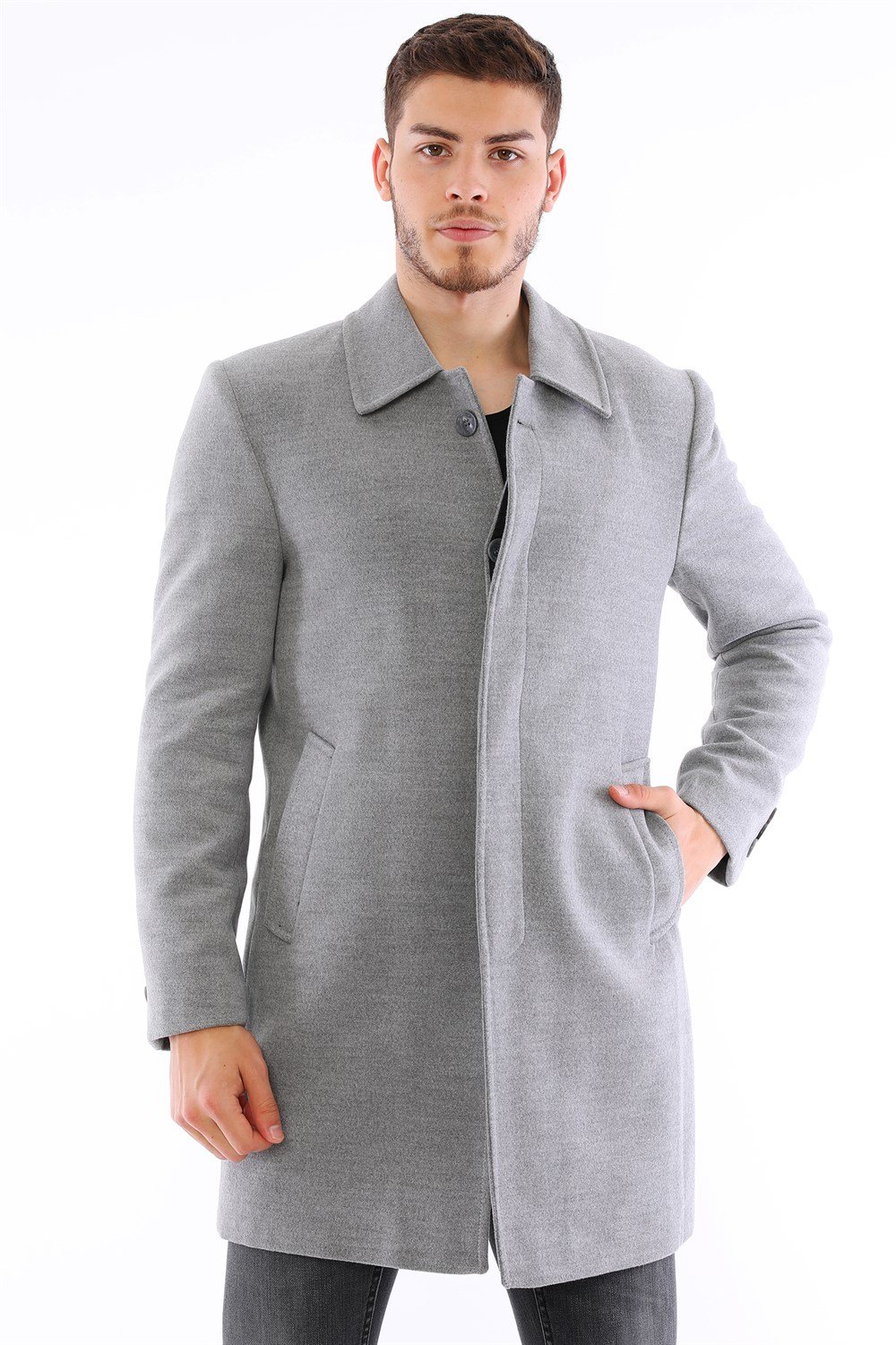 PLT8365 DEWBERRY MEN'S COAT-GREY