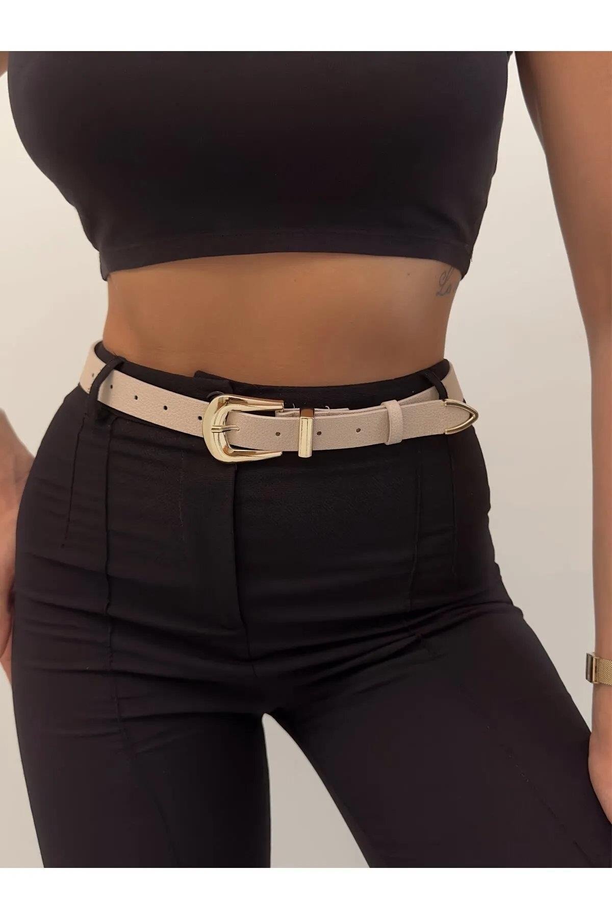 64824 Dewberry Womens Trouser Belt-BEIGE