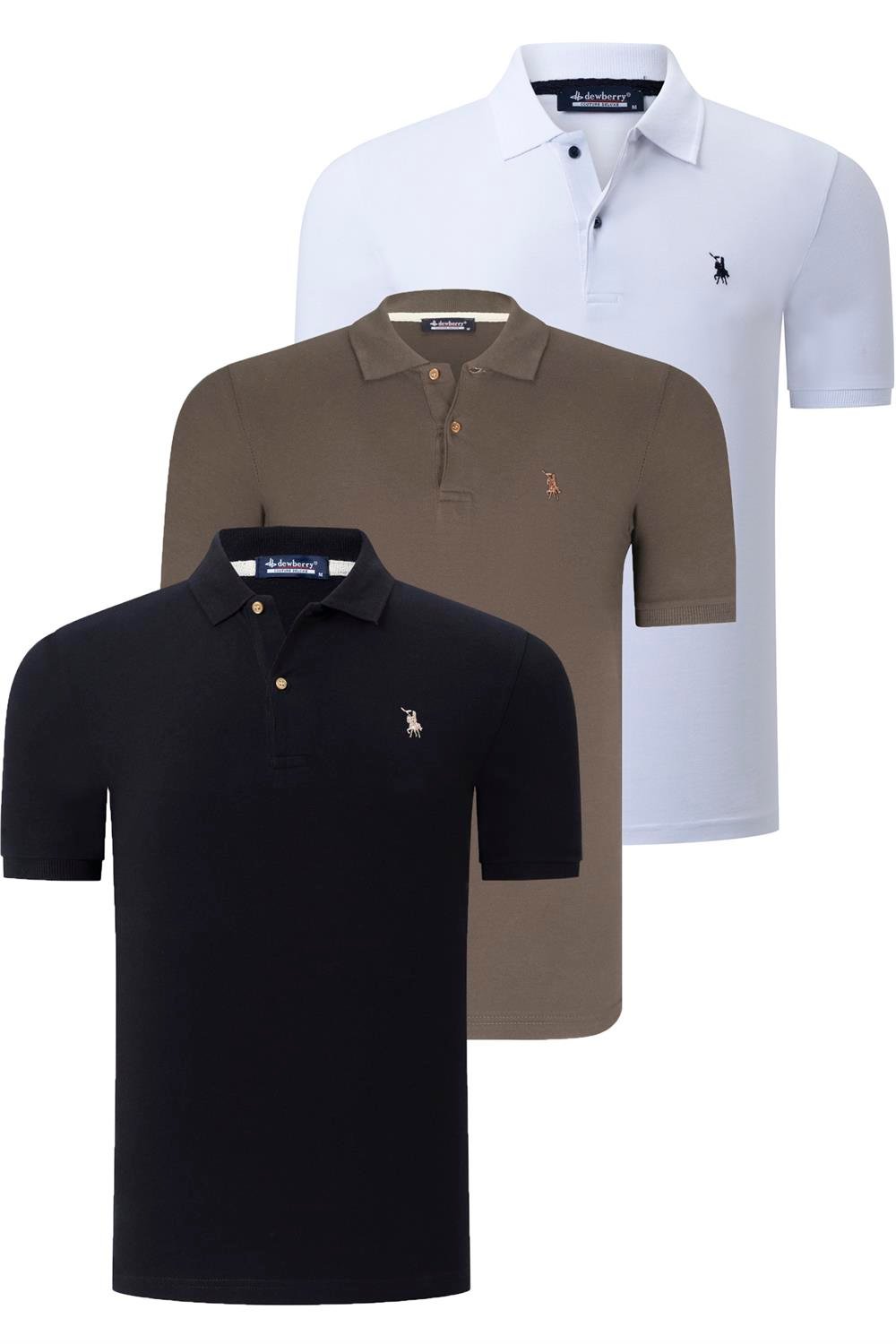 Tricou polo de barbati, dewberry