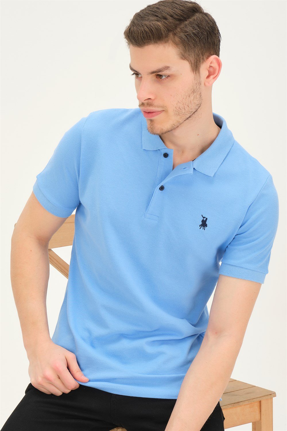 Tricou polo de barbati, dewberry