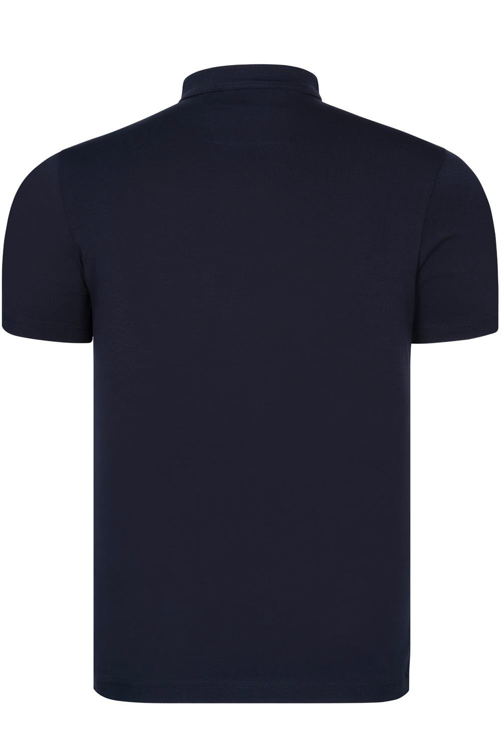 DOUBLE SET T8597 DEWBERRY MEN'S SHIRT-BLACK-NAVY BLUE