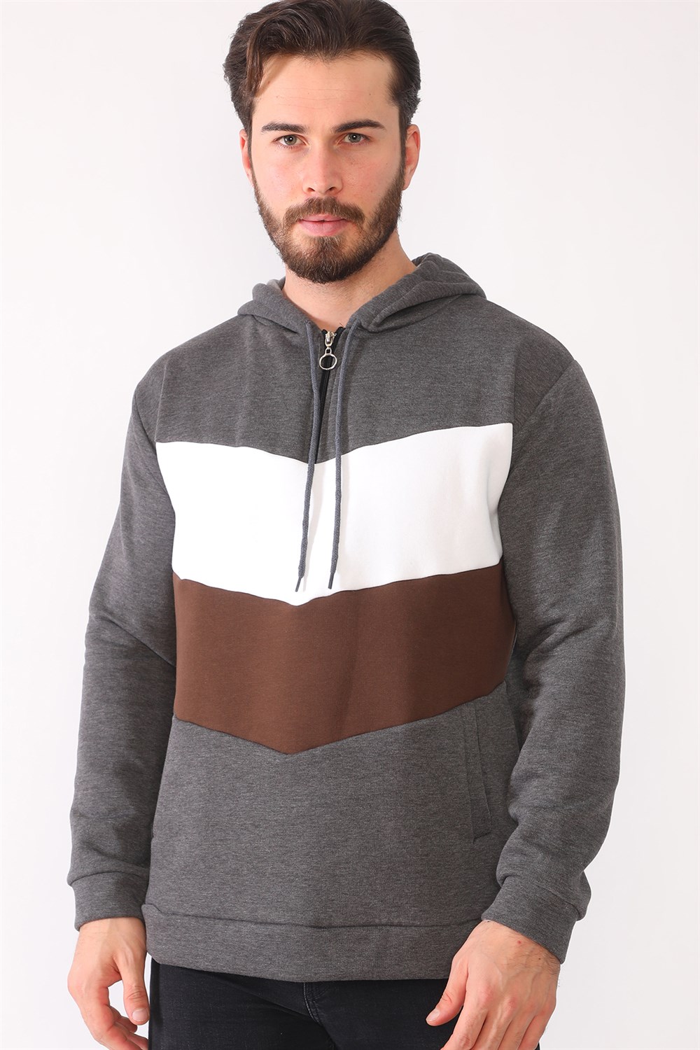 1044 DEWBERRY MEN'S SWEATSHIRT-ANTHRACITE