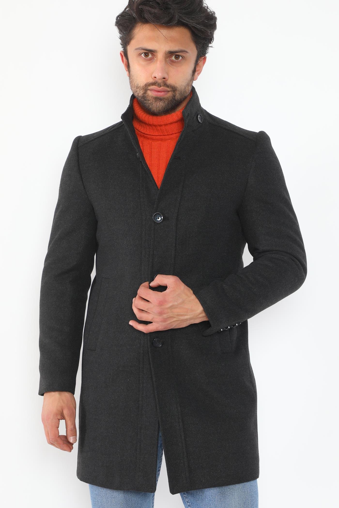 Pánsky kabát Dewberry antracitový