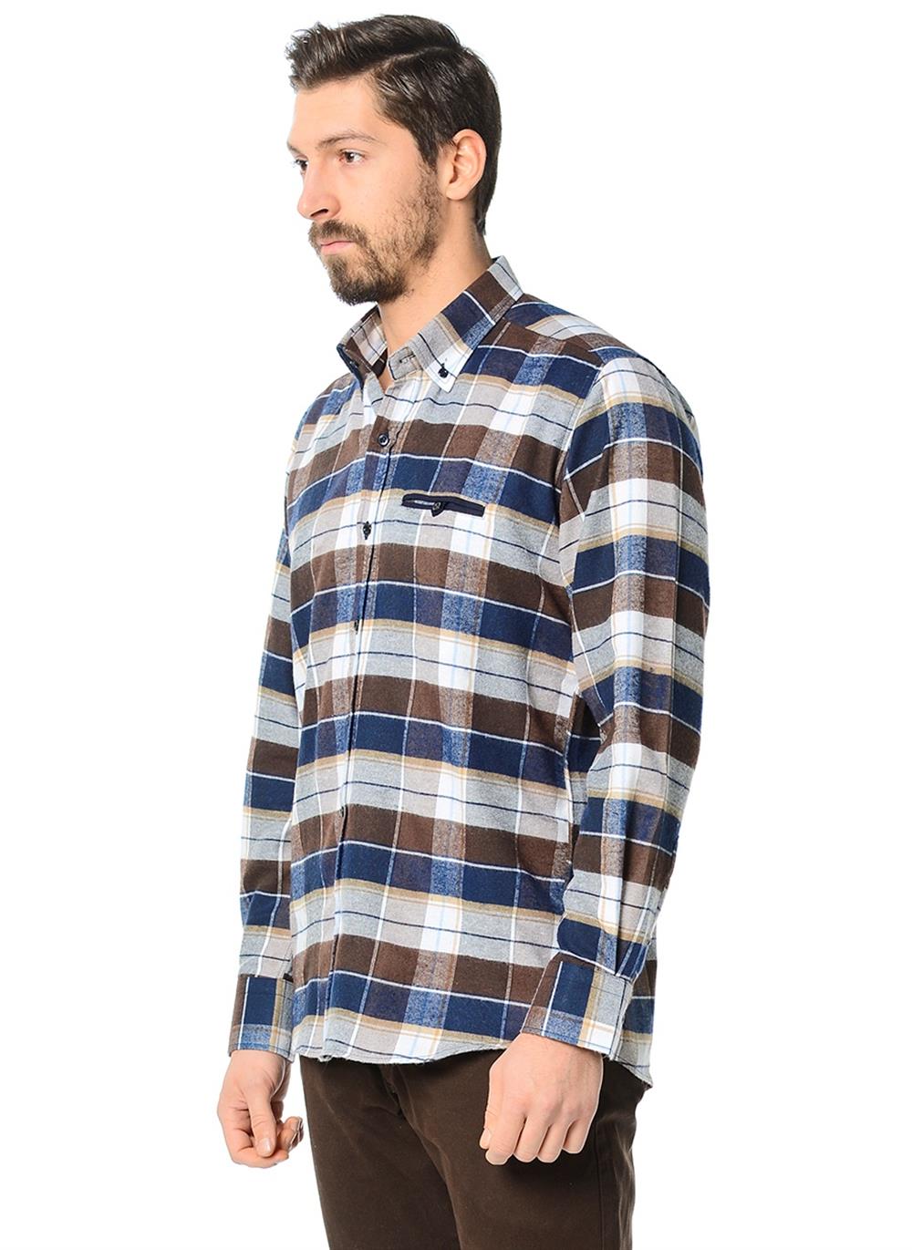 G565 DEWBERRY SHIRT-PLAIN COFFEE