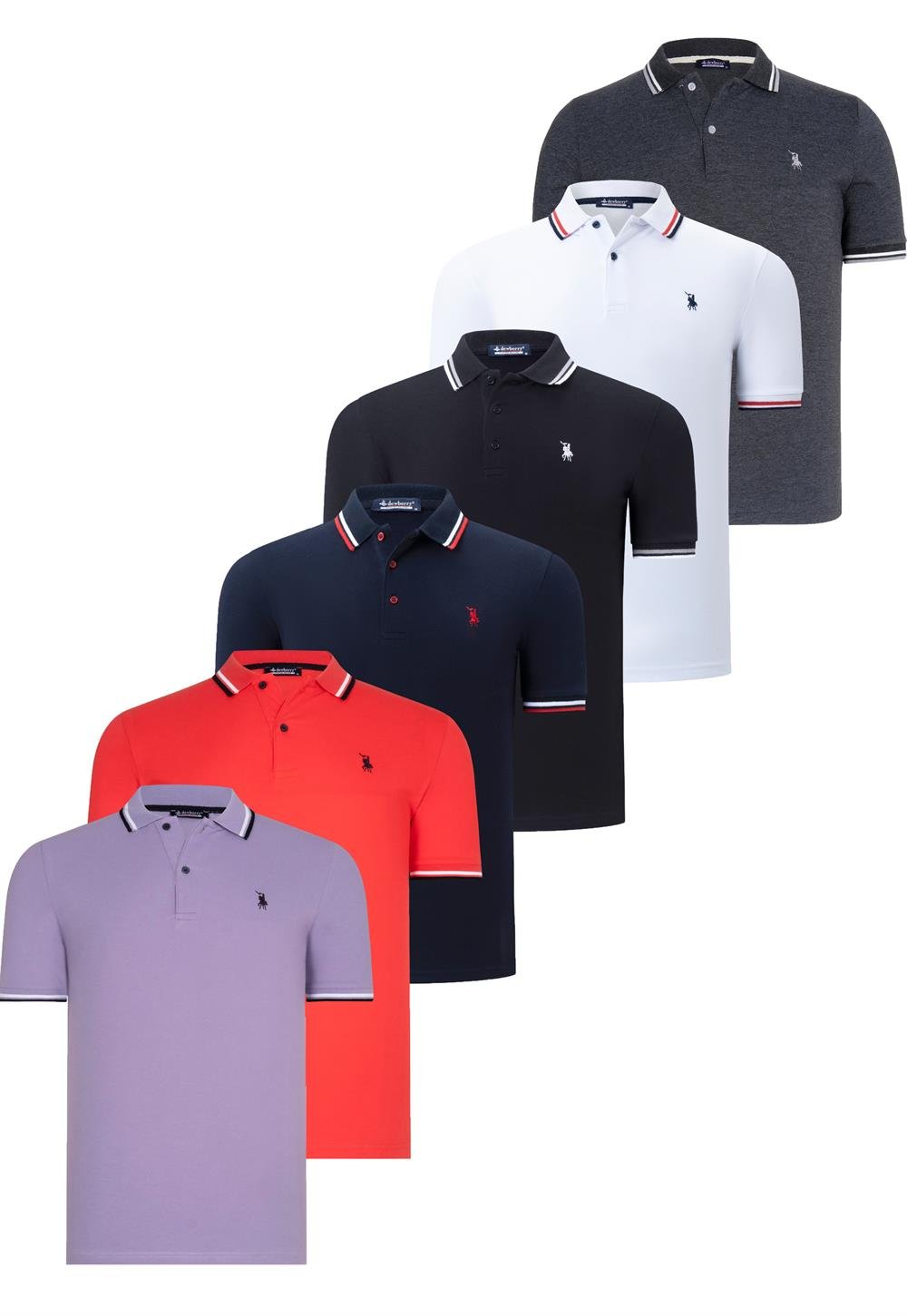 Tricou polo barbati dewberry