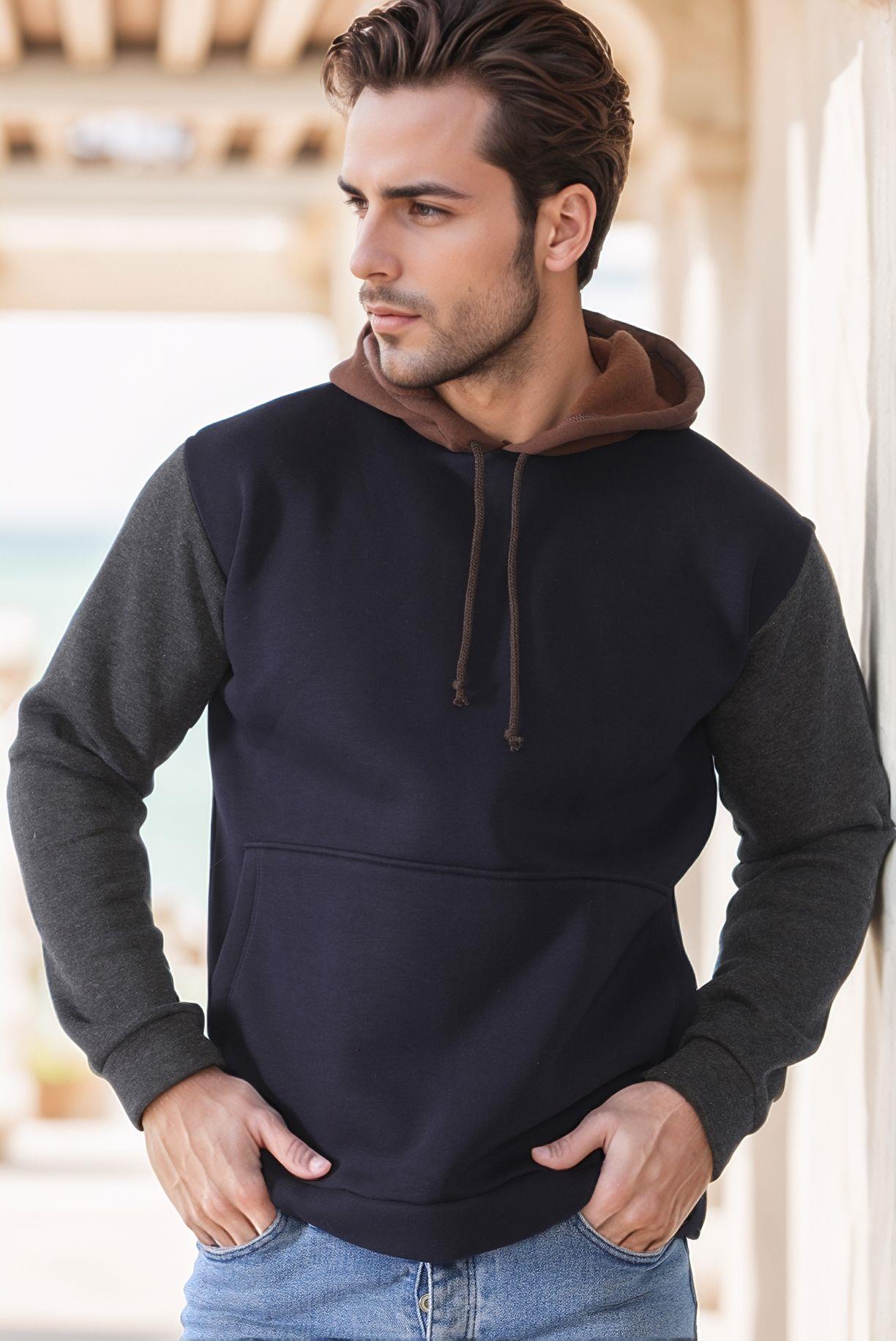 Pánska mikina s kapucňou DEWBERRY