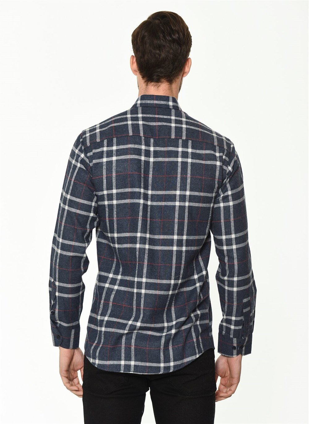 G701 DEWBERRY MEN'S SHIRT-NAVY BLUE