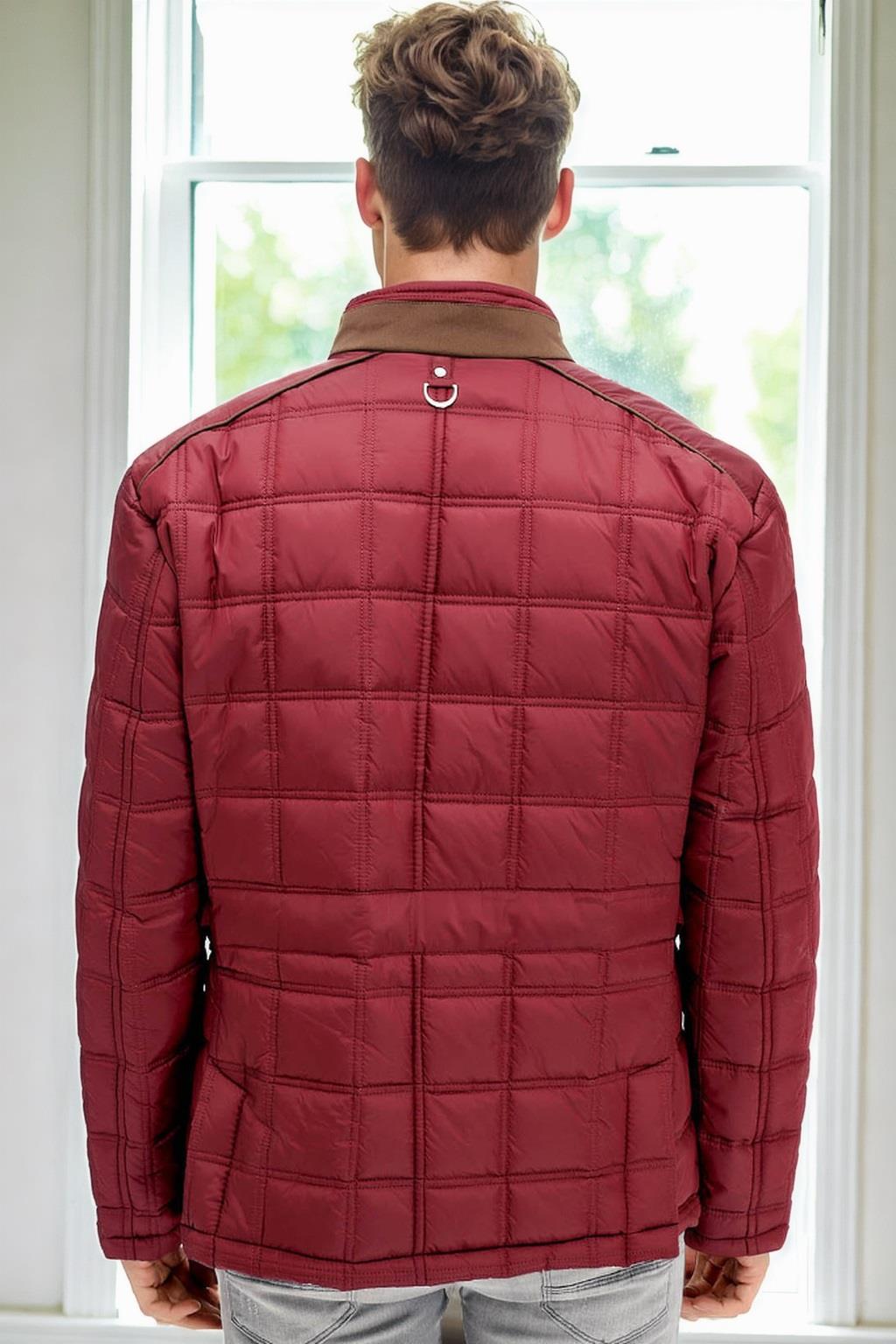 M8640 DEWBERRY MEN&#039;S COAT-BURGUNDY-1