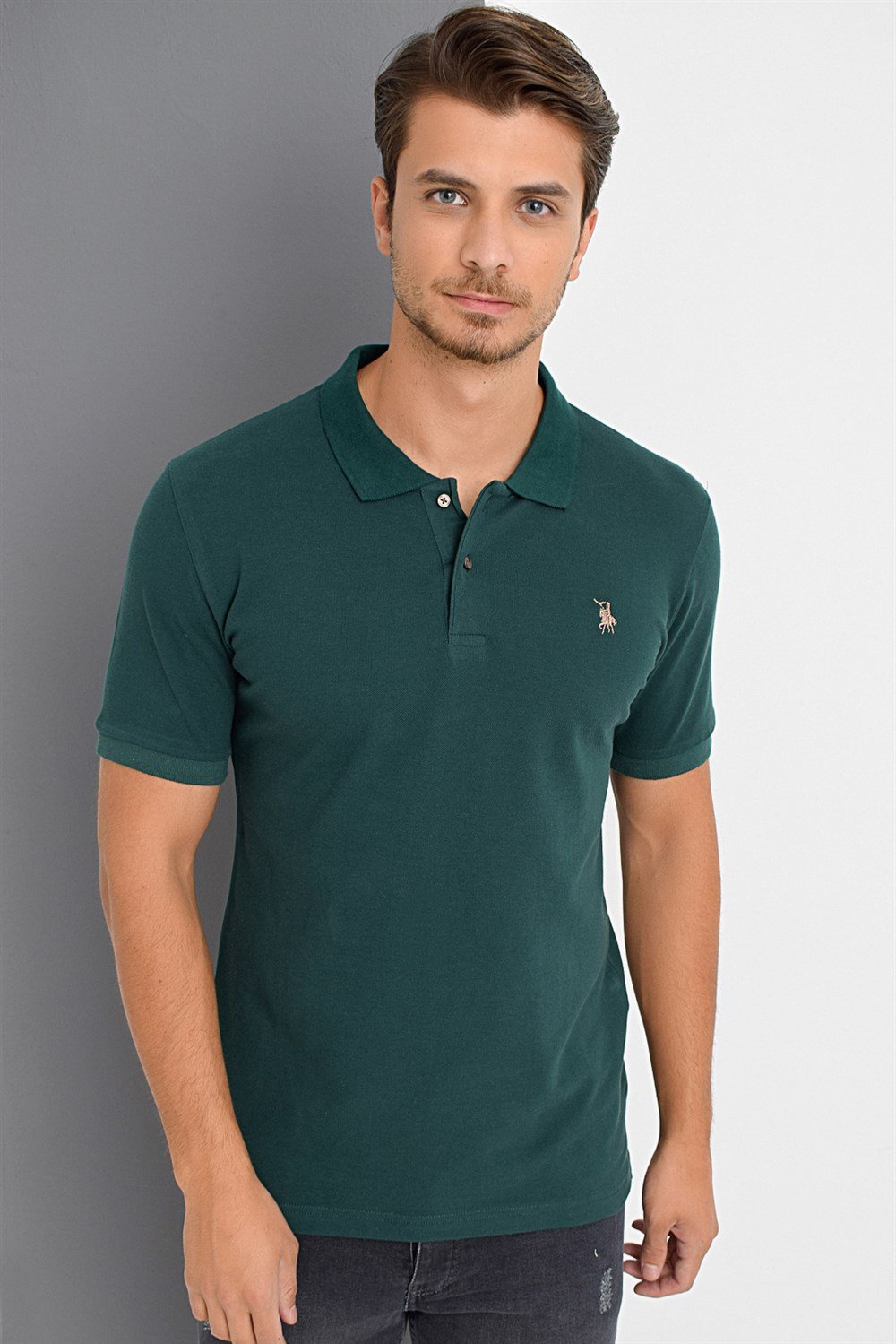 Herren-Poloshirt dewberry