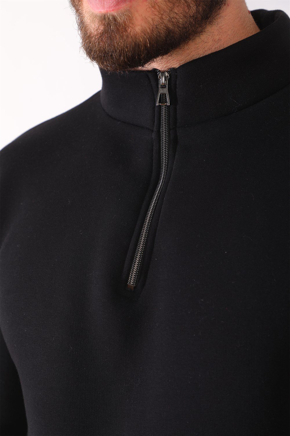 1041 DEWBERRY MENS SWEATSHIRT-BLACK