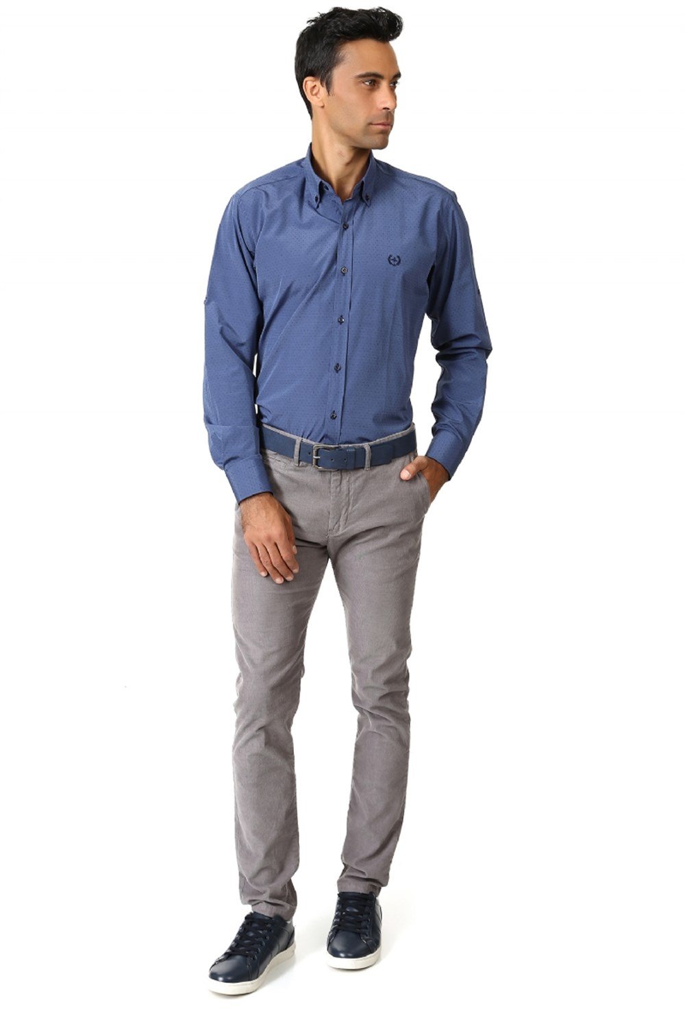 Cămașă albastră bărbătească DEWBERRY