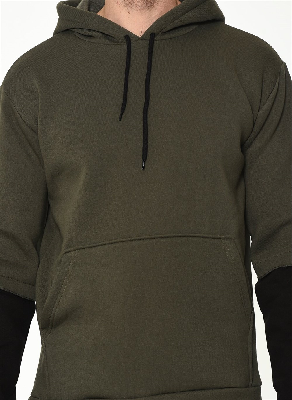 1042 DEWBERRY MEN'S SWEATSHIRT-KHAKI
