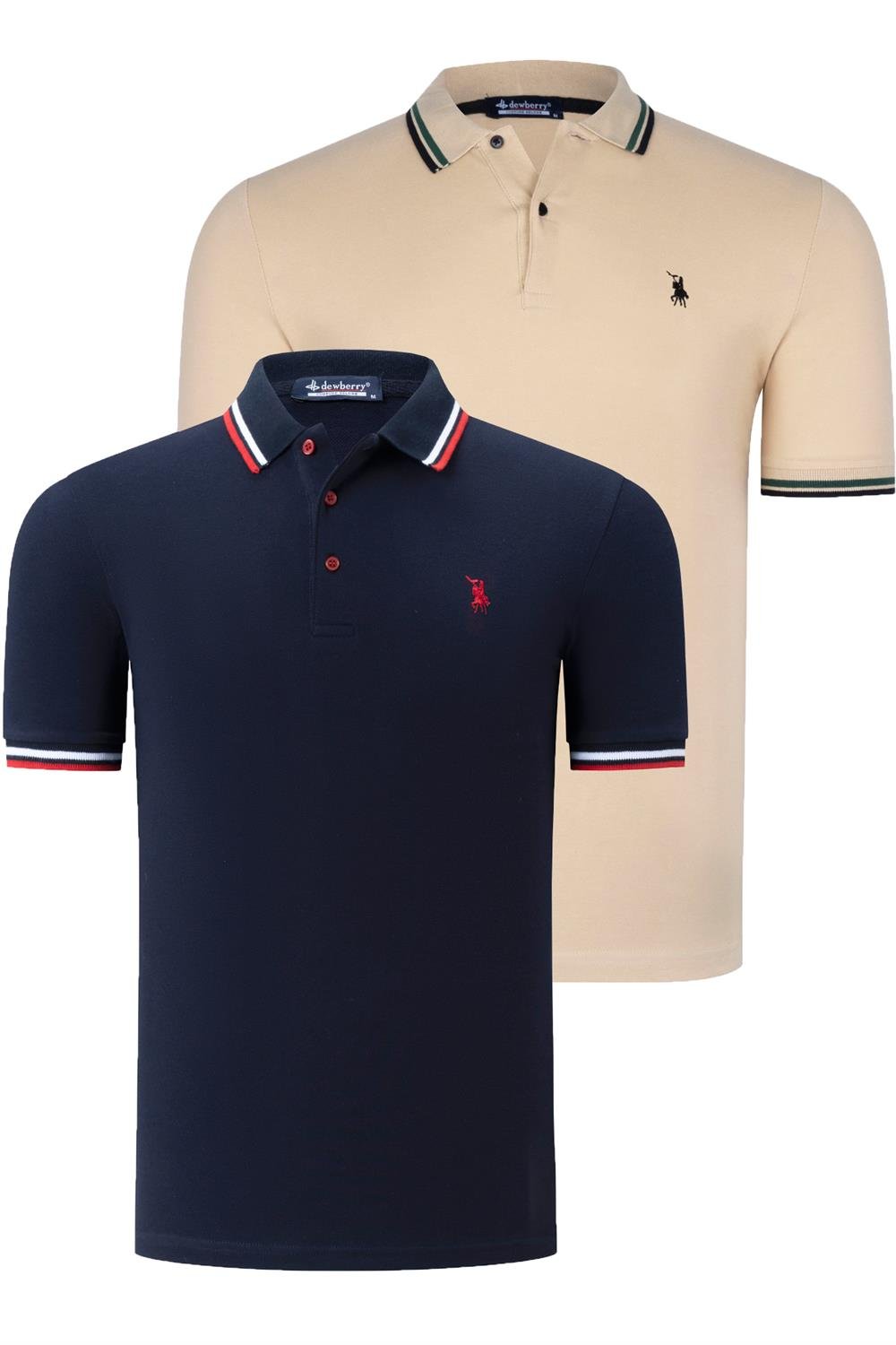 Tricou polo de barbati, dewberry