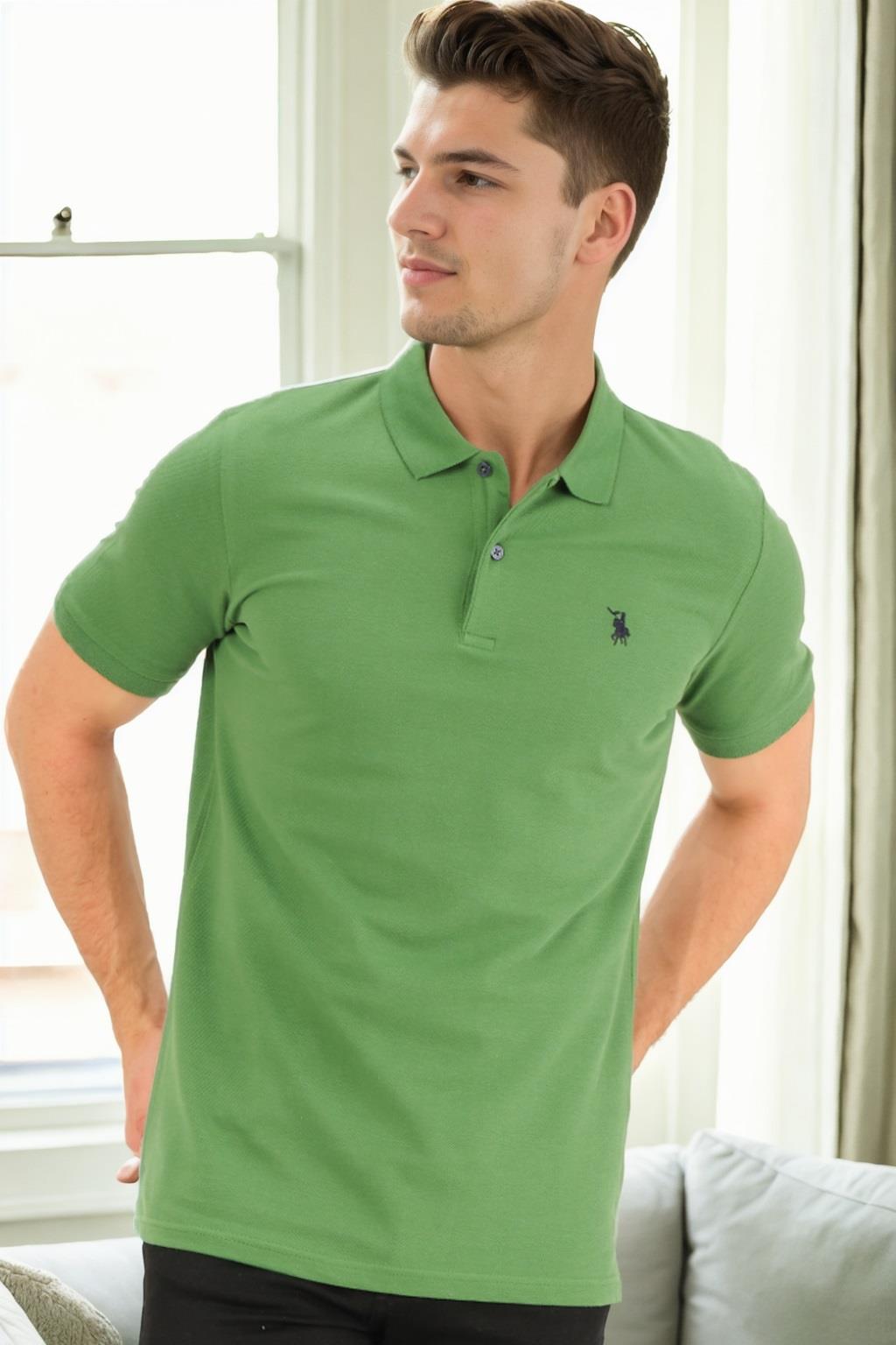 T9561 DEWBERRY MEN'S T-SHIRT-LIGHT KHAKI