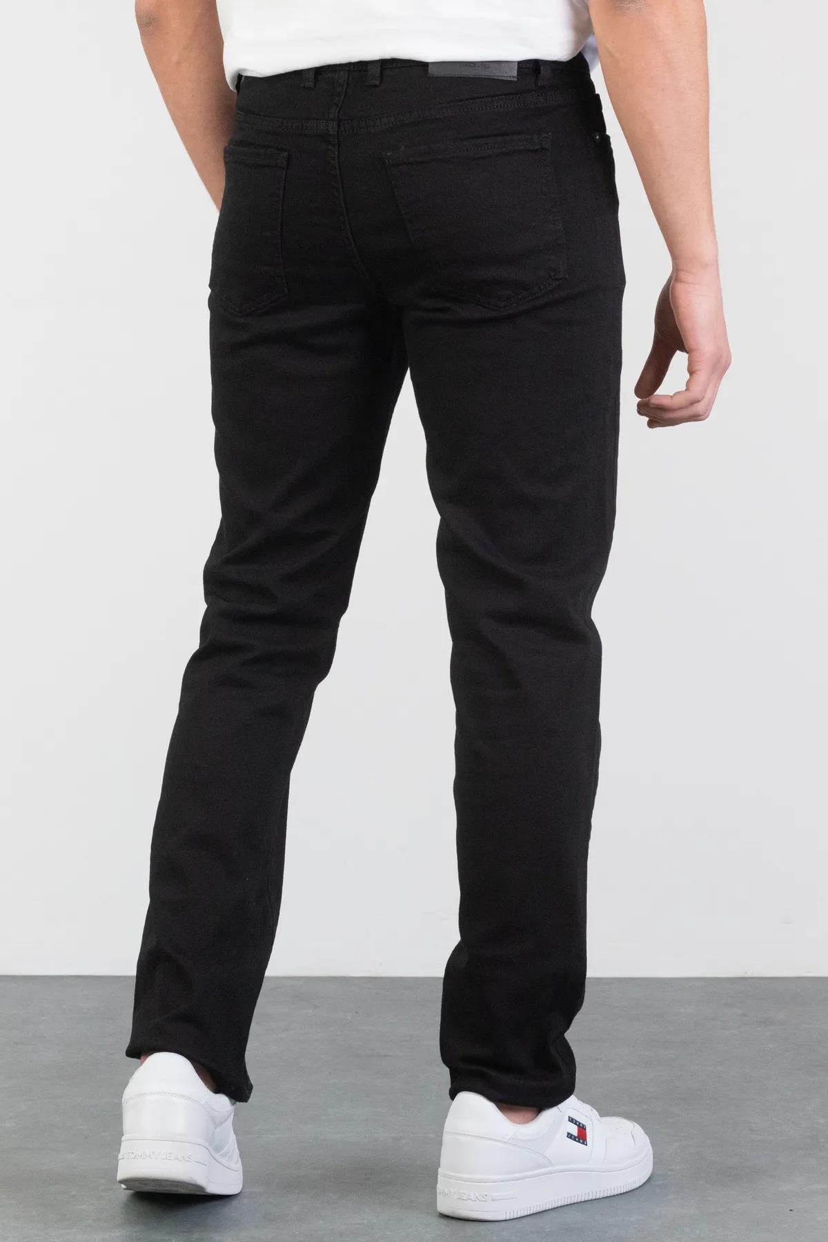 23648 Dewberry Regular Fit Stretchy Hlt Denim Mens Jeans-BLACK