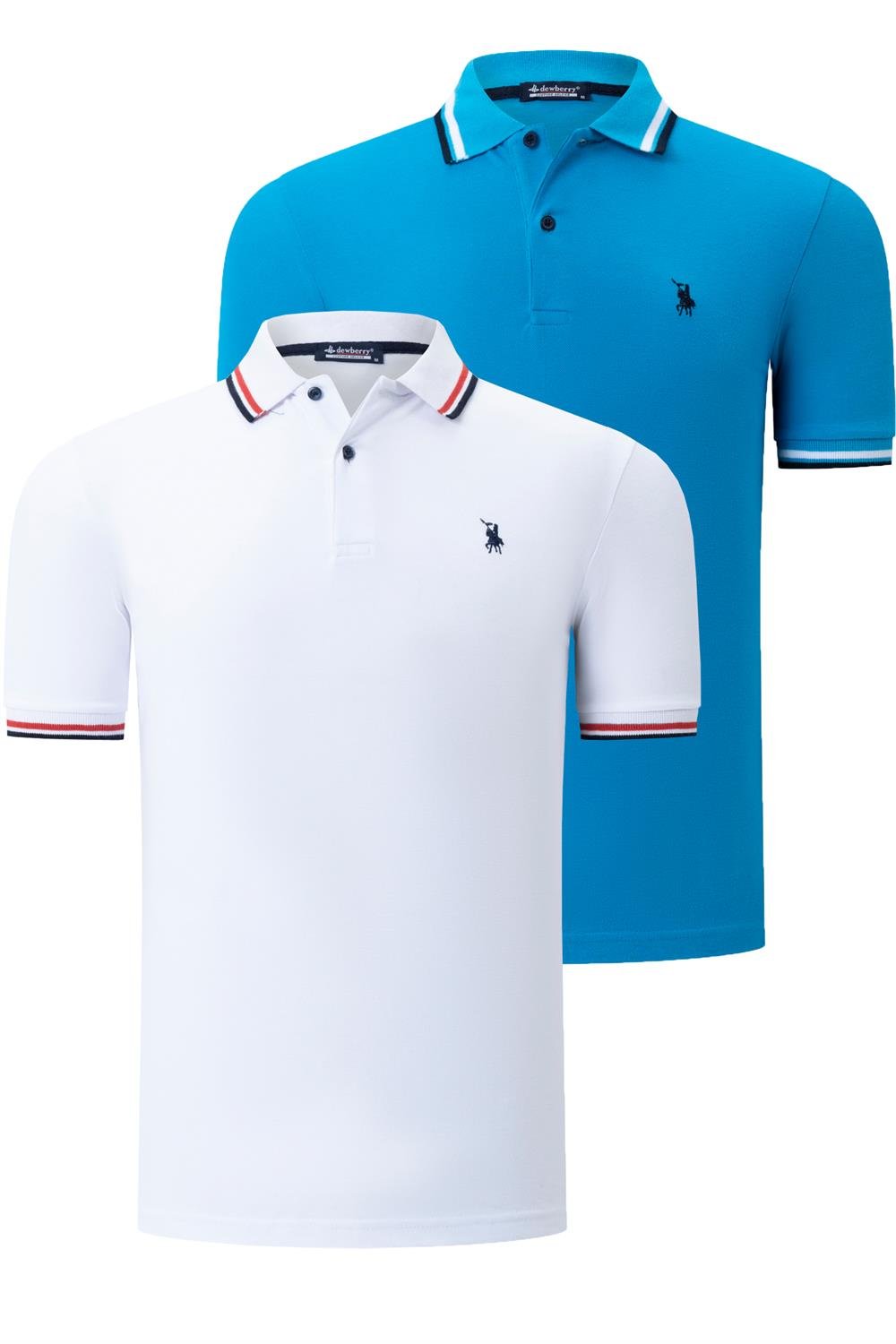 Tricou polo de barbati, dewberry