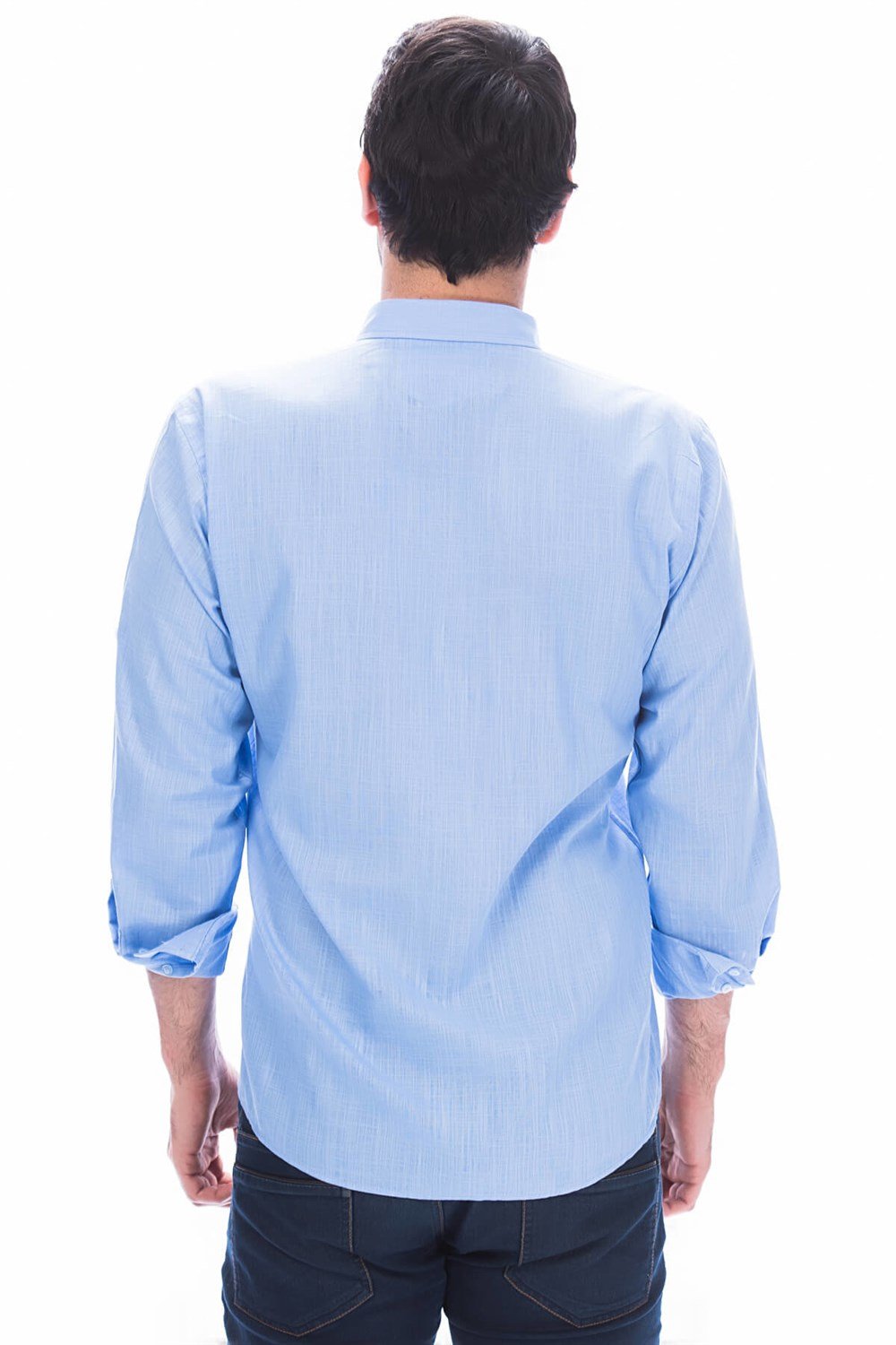 G615 DEWBERRY LINEN SHIRT-BLUE
