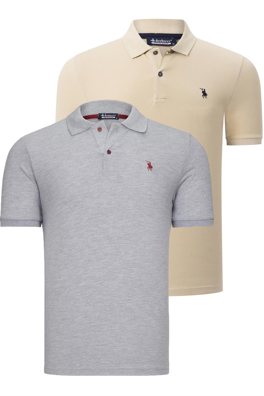 Tricou polo de barbati, dewberry