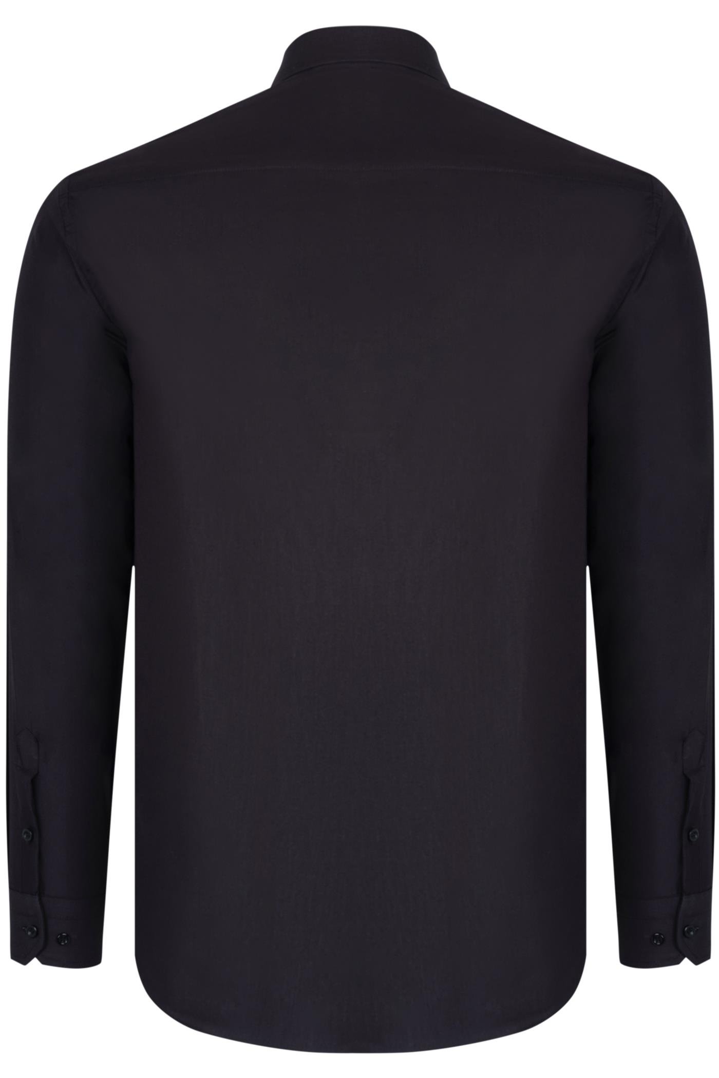 G926 DEWBERRY MEN&#039;S SHIRT-BLACK