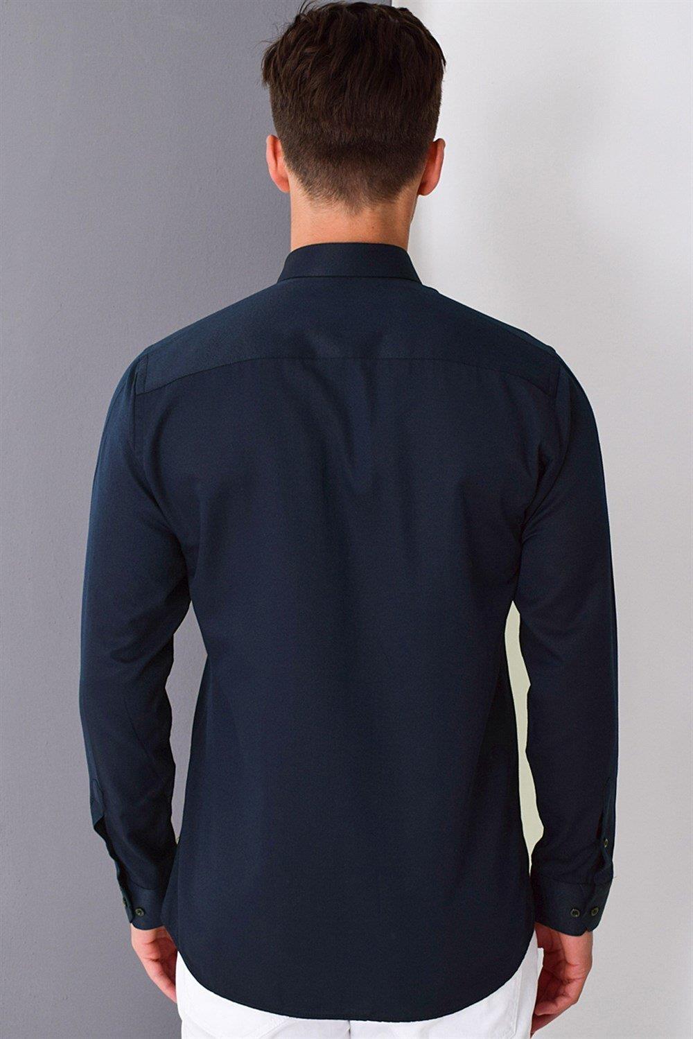 G785 DEWBERRY MEN'S SHIRT-NAVY-1
