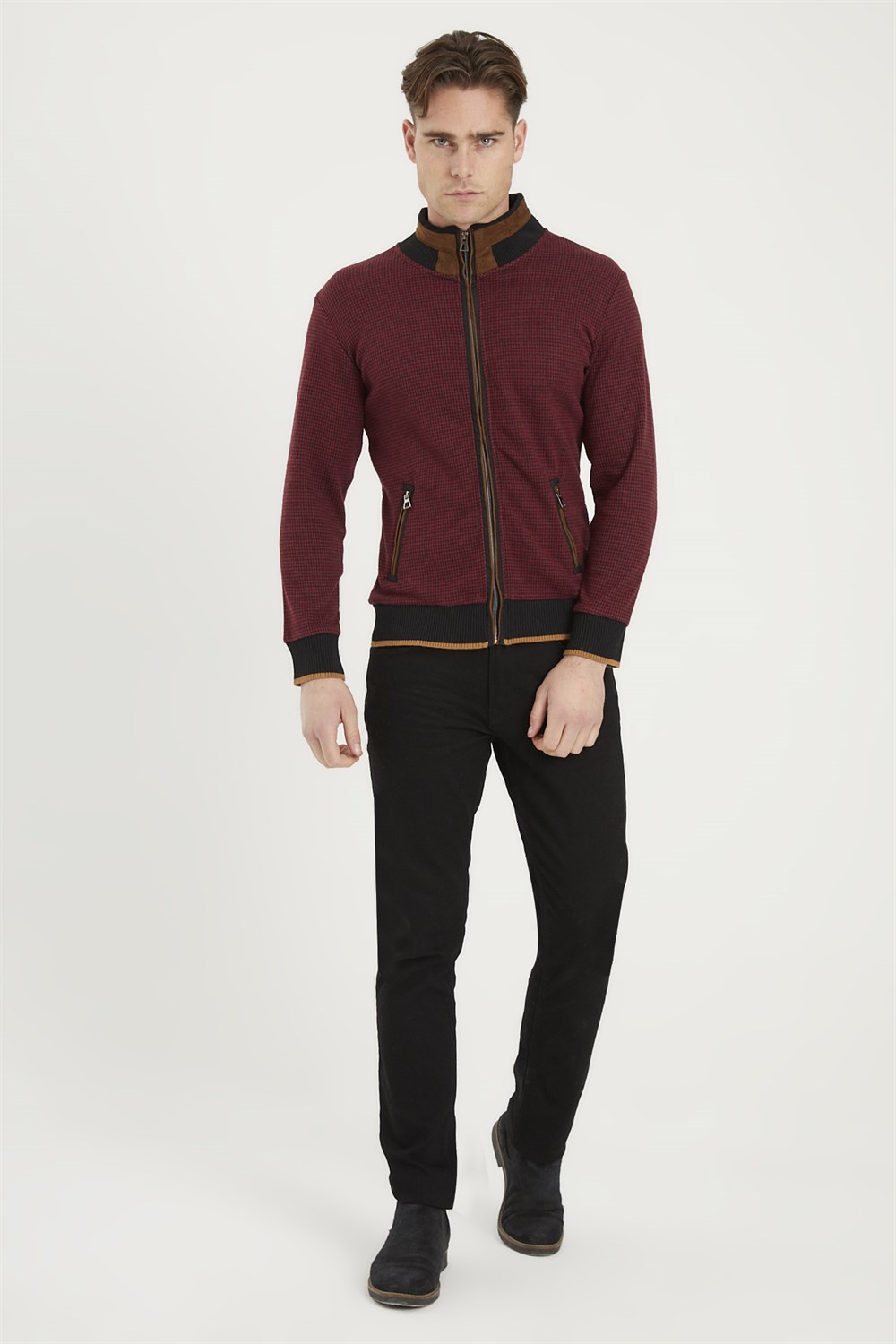 1021 DEWBERRY MEN'S SWEATSHIRT-BURGUNDY