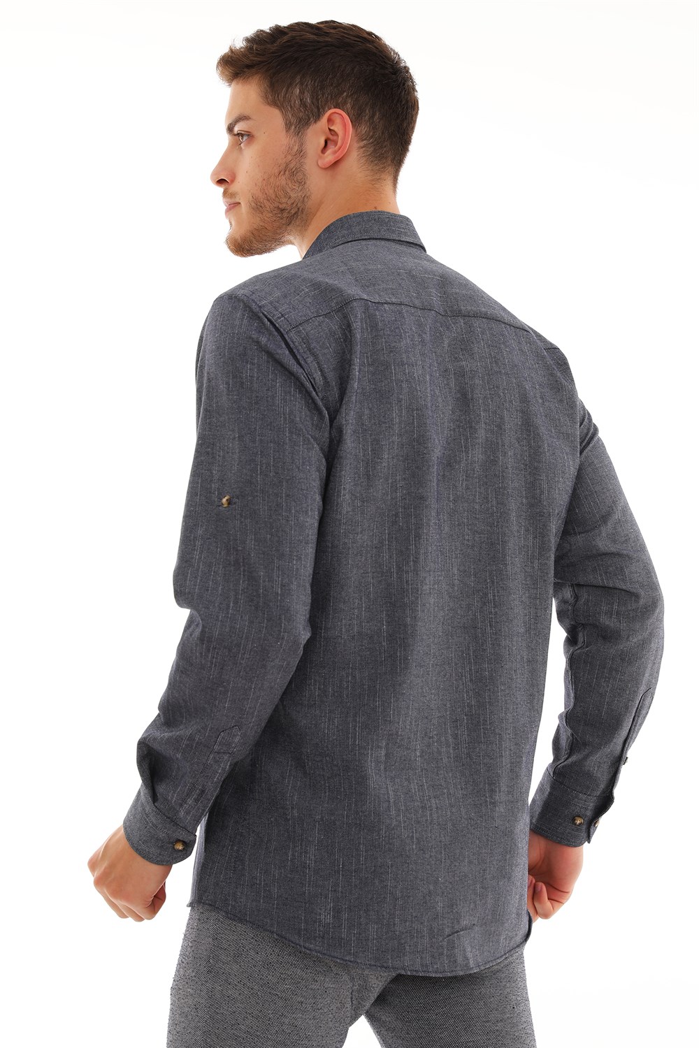 G723 DEWBERRY MEN'S SHIRT-NAVY BLUE