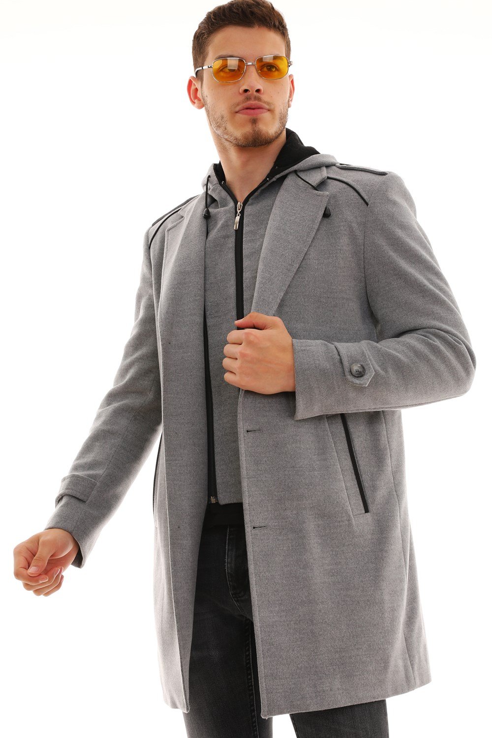 PLT8401 DEWBERRY MEN&#039;S COAT-GREY