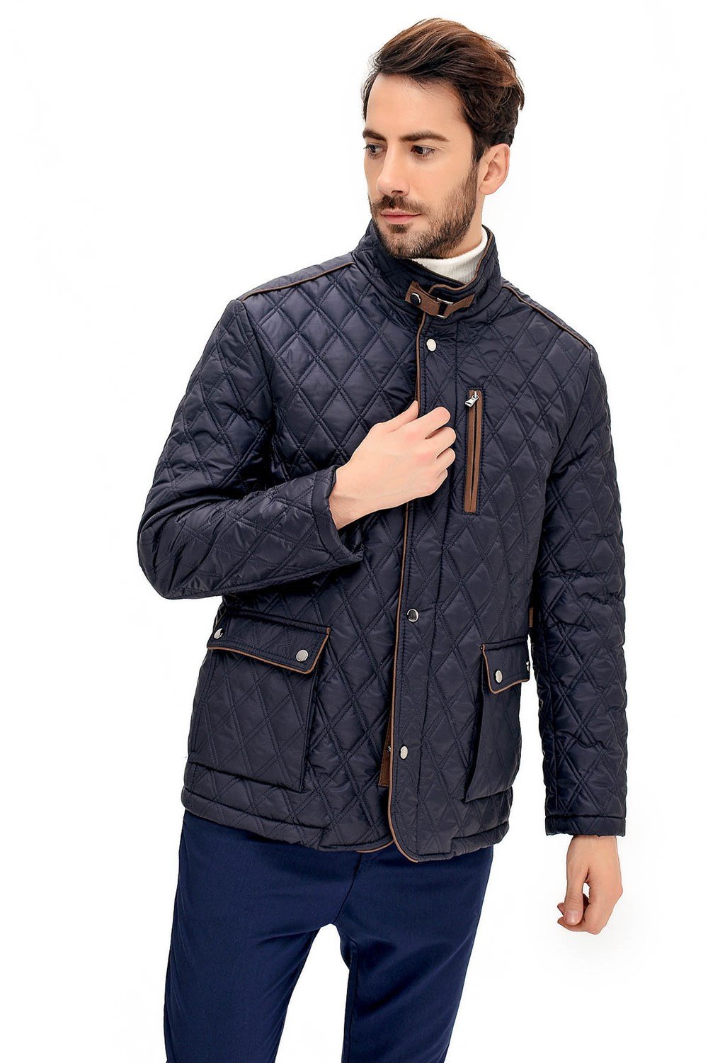 K8613 DEWBERRY COAT-NAVY BLUE