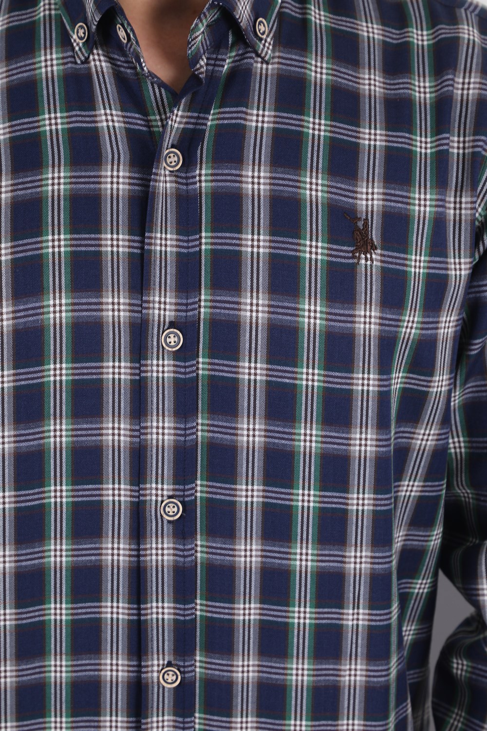 G718 DERBERRY MEN'S SHIRT-NAVY BLUE