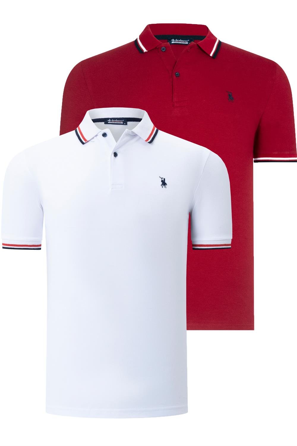 Tricou polo de barbati, dewberry