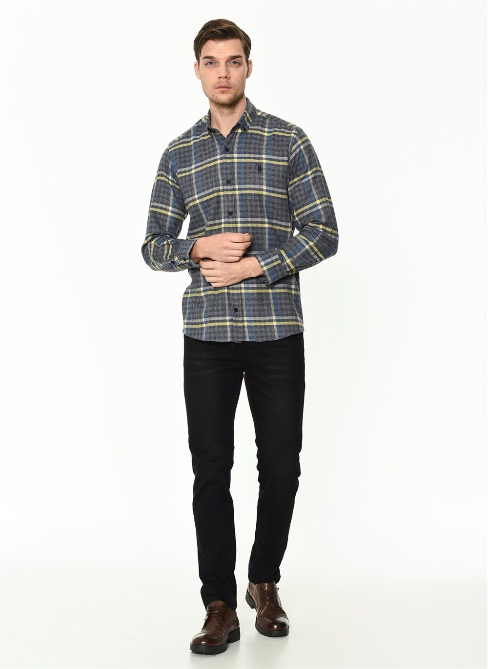 G700 DEWBERRY MEN'S SHIRT-NAVY BLUE
