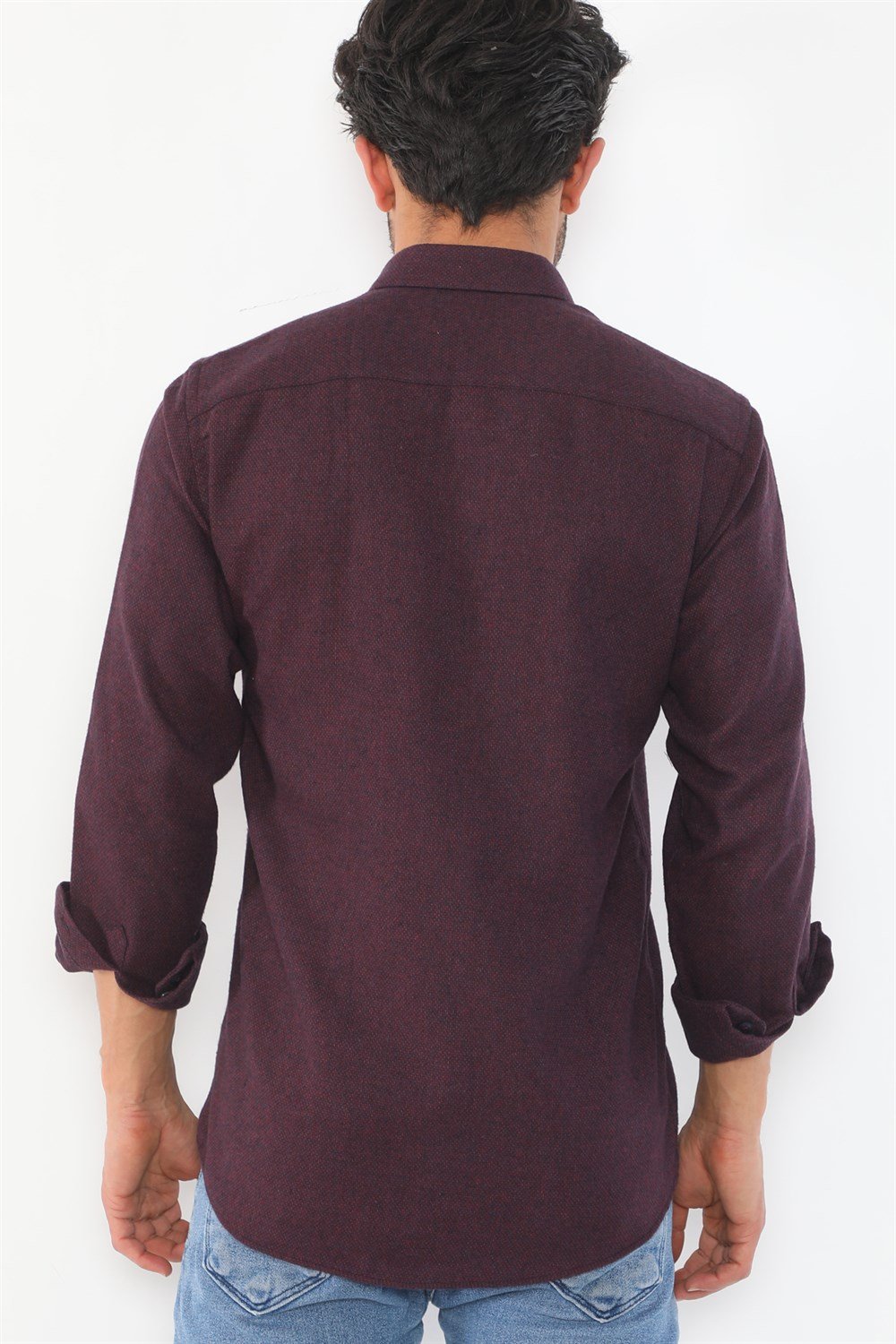 G710 DEWBERRY MEN'S SHIRT-BURGUNDY