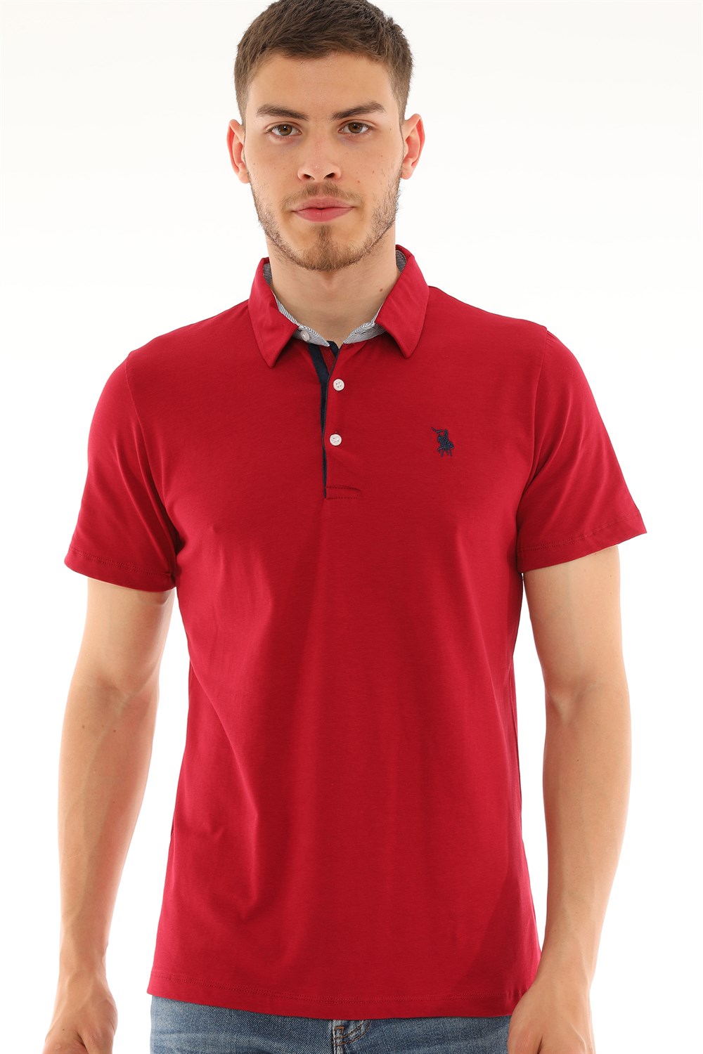 Tricou polo de barbati, dewberry