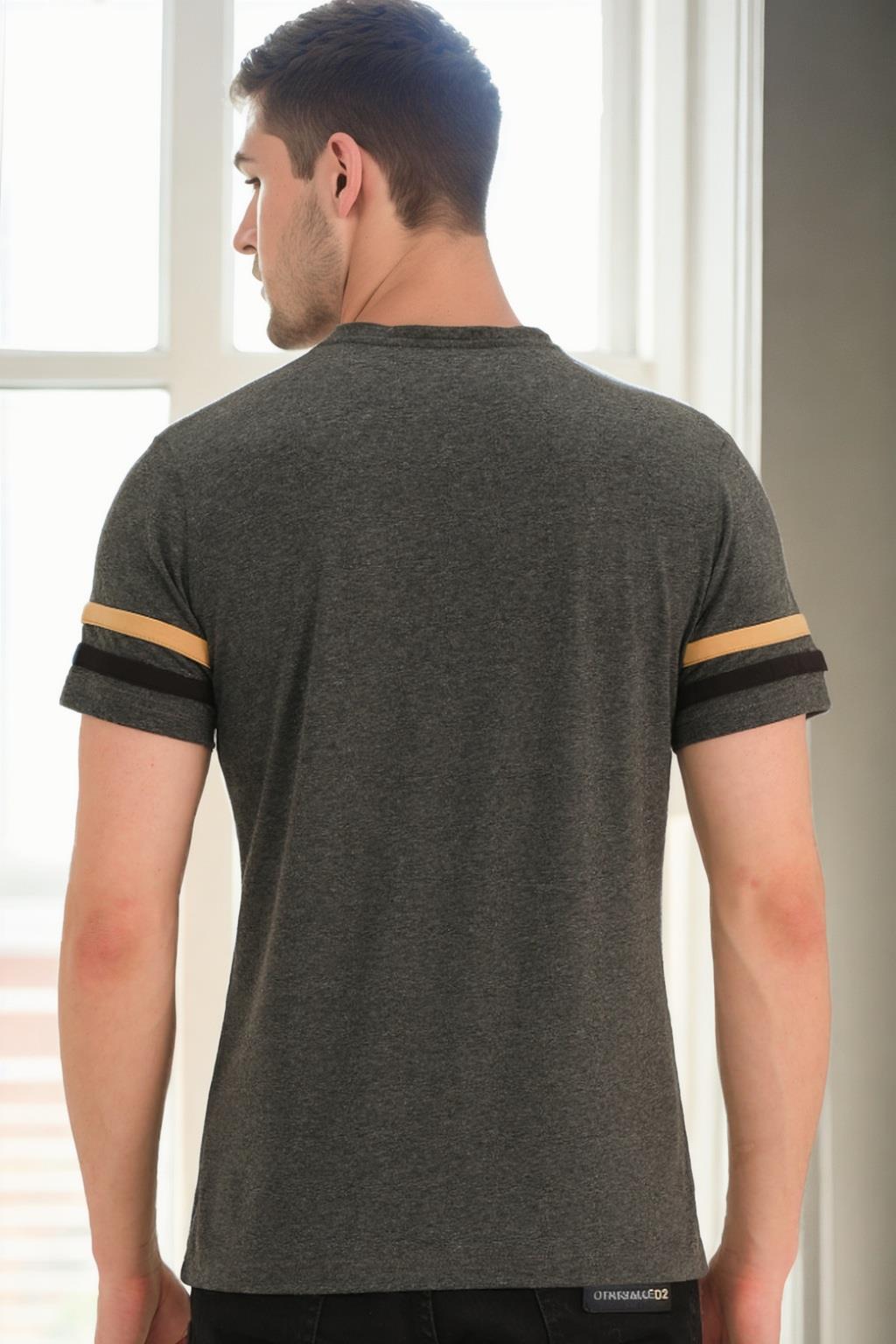 T9589 DEWBERRY MEN'S T-SHIRT-ANTHRACITE