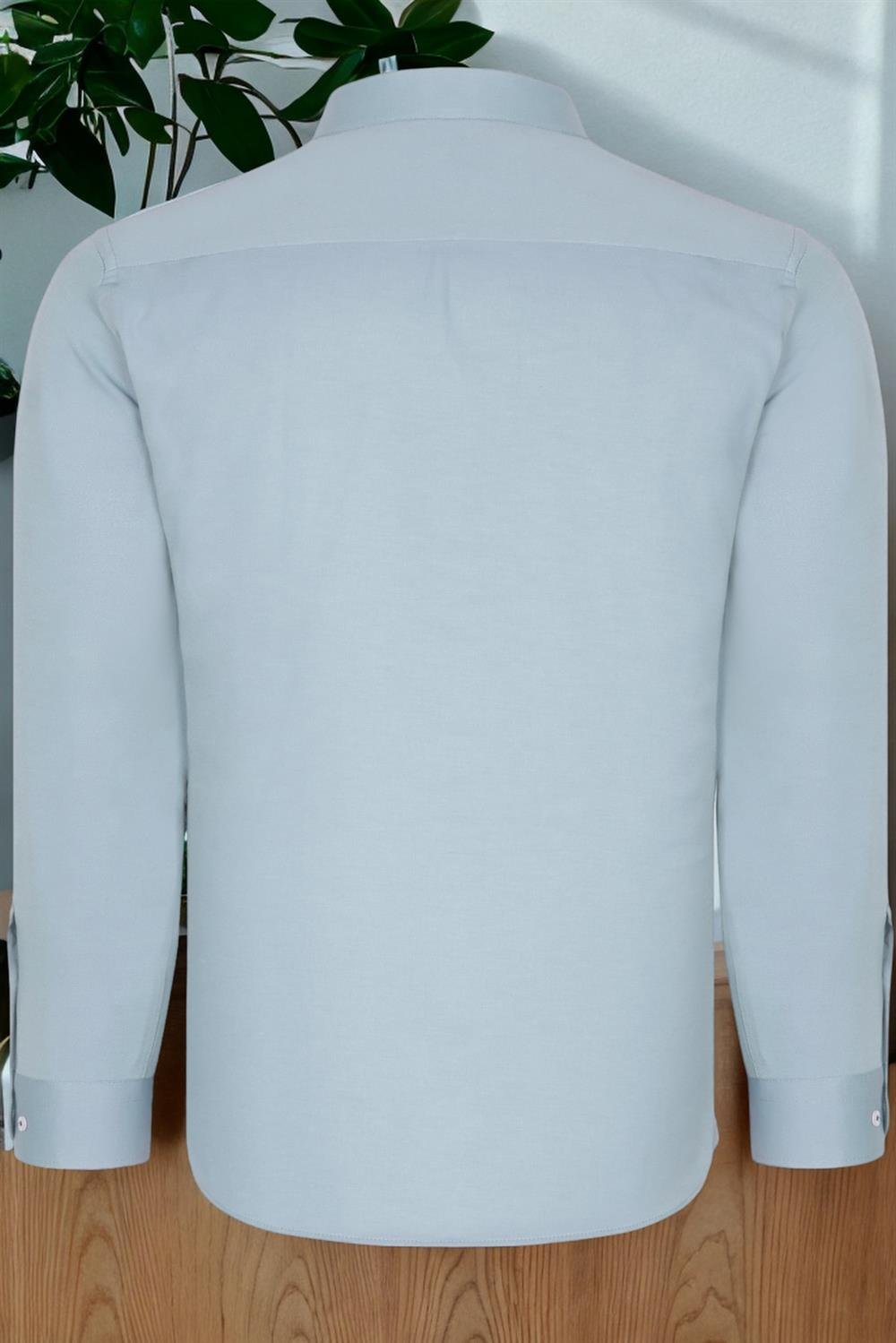 G674 DEWBERRY MEN'S SHIRT-PLAIN WATER GREEN
