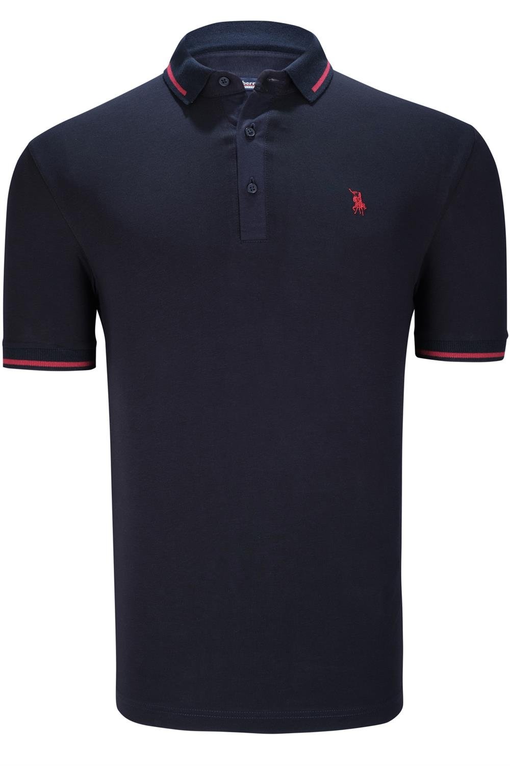 QUADRUPLE SET T8586 DEWBERRY MEN'S T-SHIRT-BLACK-WHITE-NAVY-ANTHRACITE