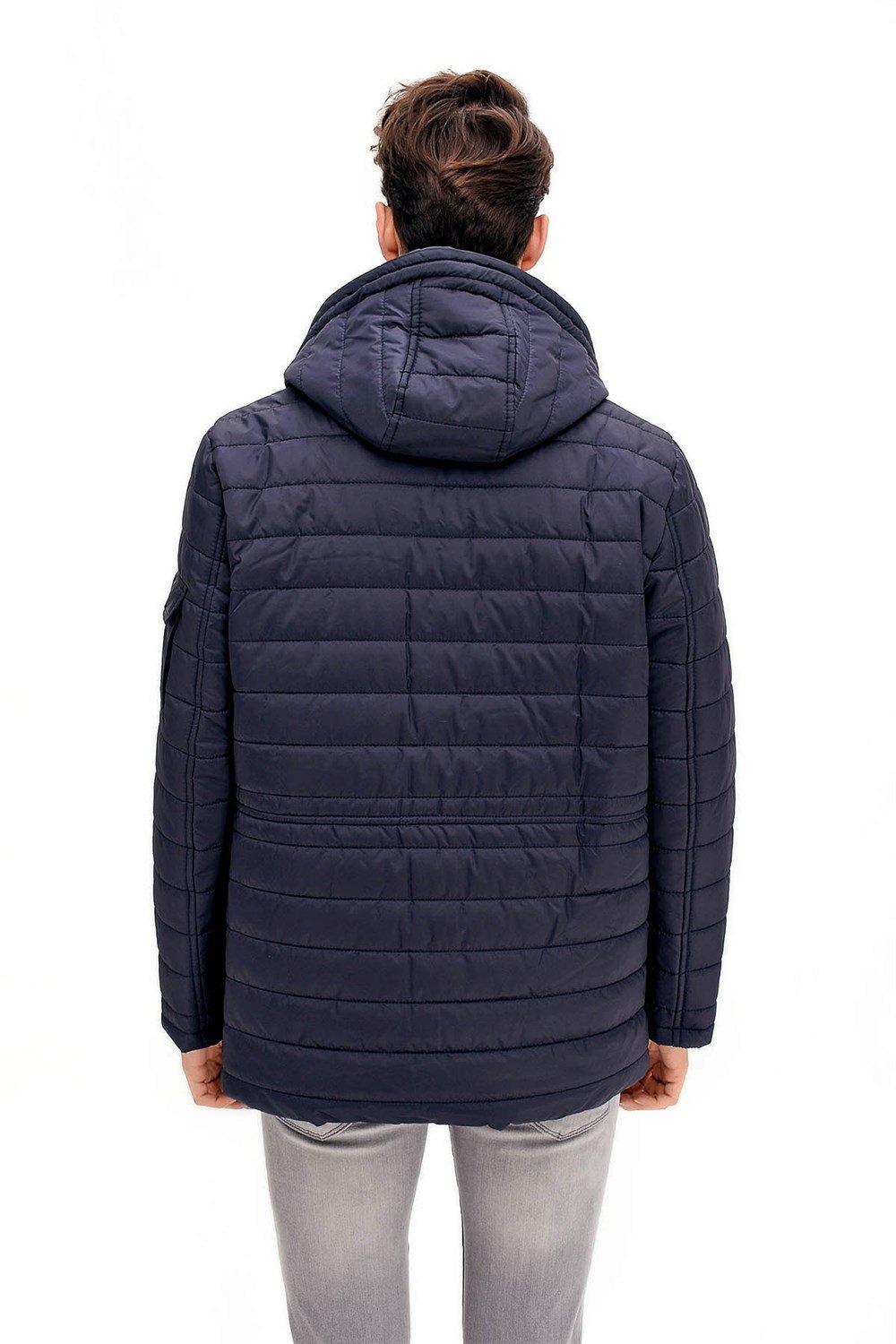 K8638 DEWBERRY MEN&#039;S COAT-NAVY BLUE