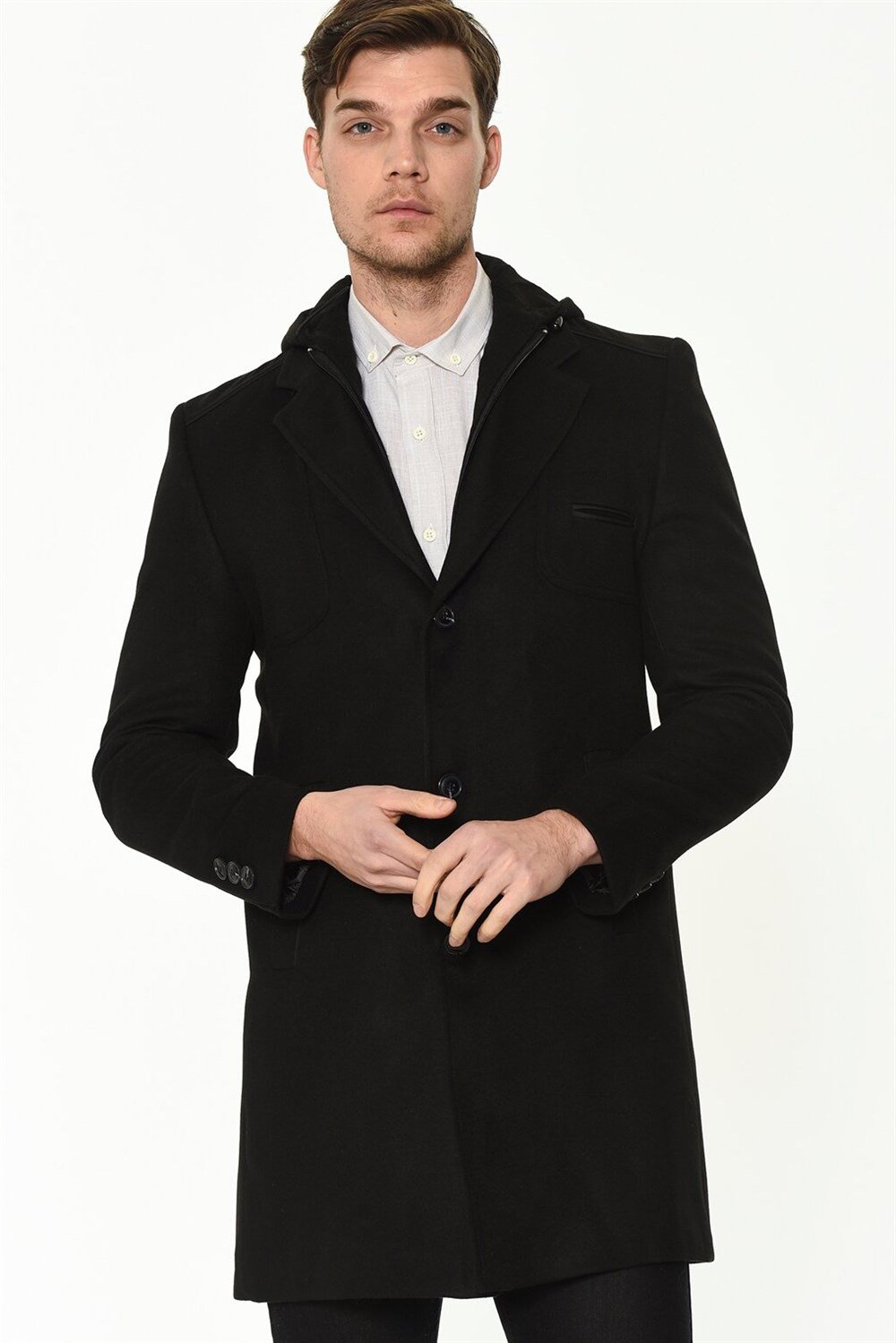 PLT8371 DEWBRRY MEN&#039;S COAT-BLACK
