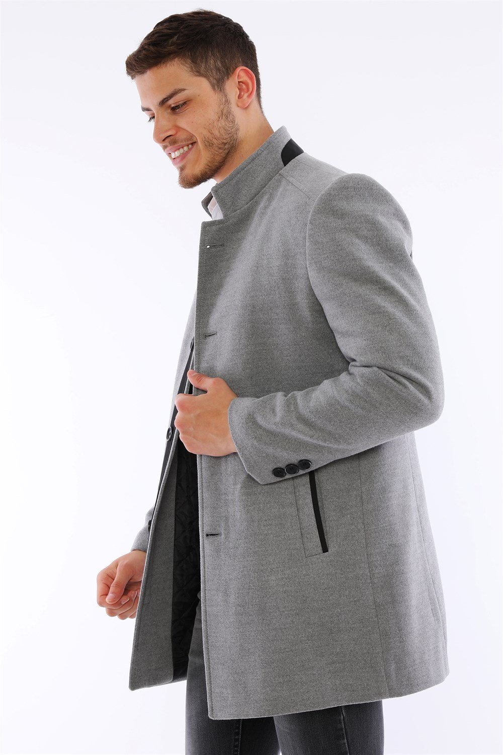 PLT8327 DEWBERRY MEN'S COAT-GREY